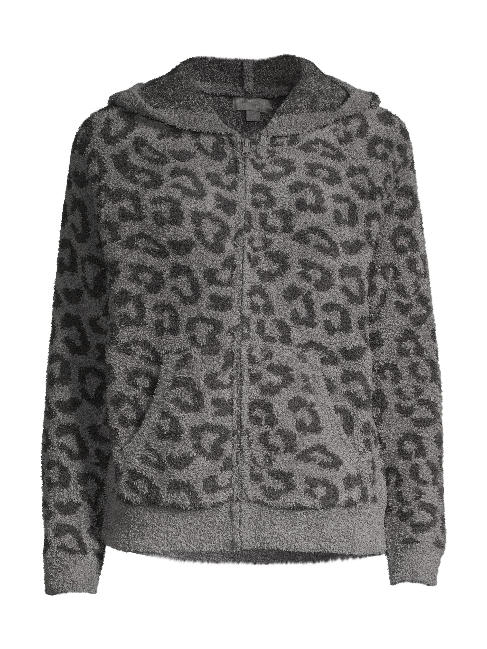 Barefoot Dreams Women's CozyChic Barefoot In The Wild Hoodie - Graphite Carbon