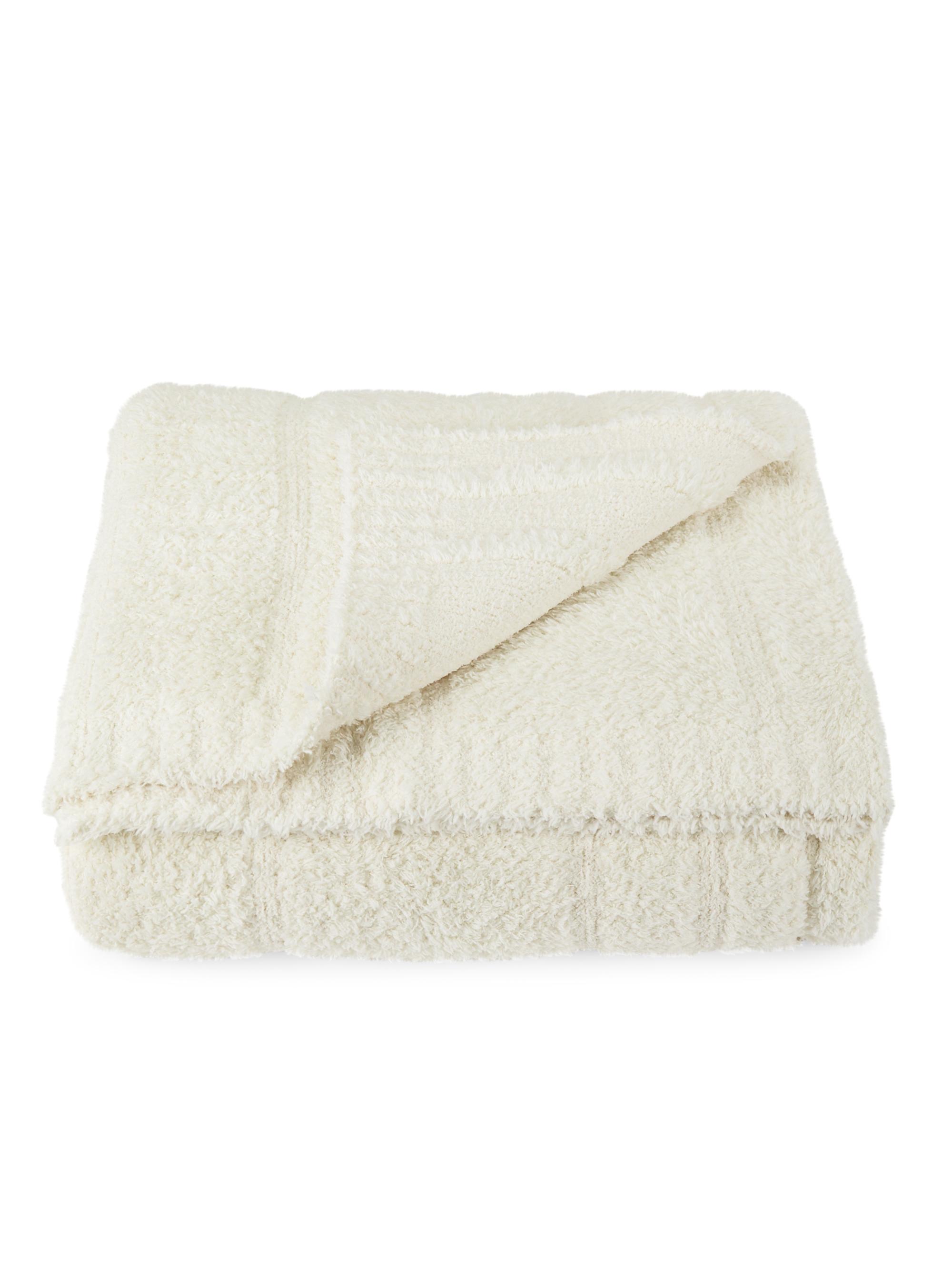 Barefoot Dreams CozyChic Plush Blanket - Cream