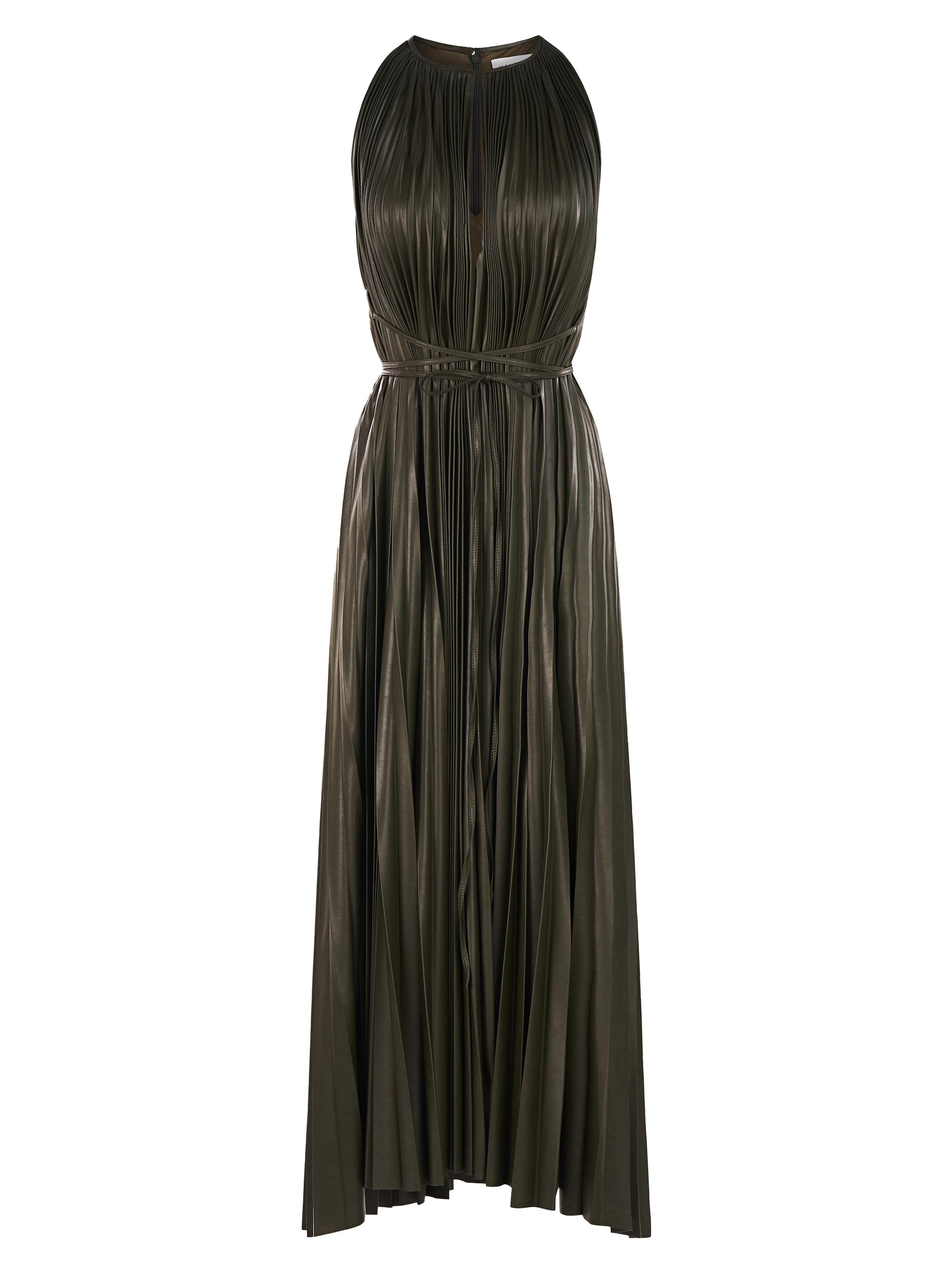 leather dress a line Faux Leather A-Line Mini Dress L main image 0
