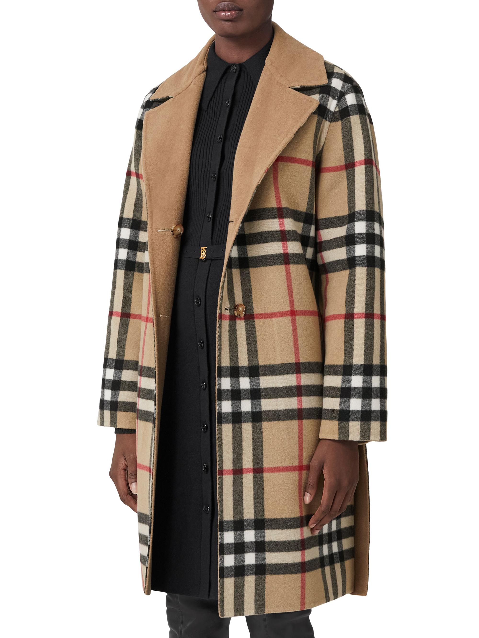 Burberry Dorea Belted Reversible Coat | Saks Fifth Avenue