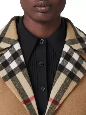 Burberry Kids Beige Check Reversible Coat