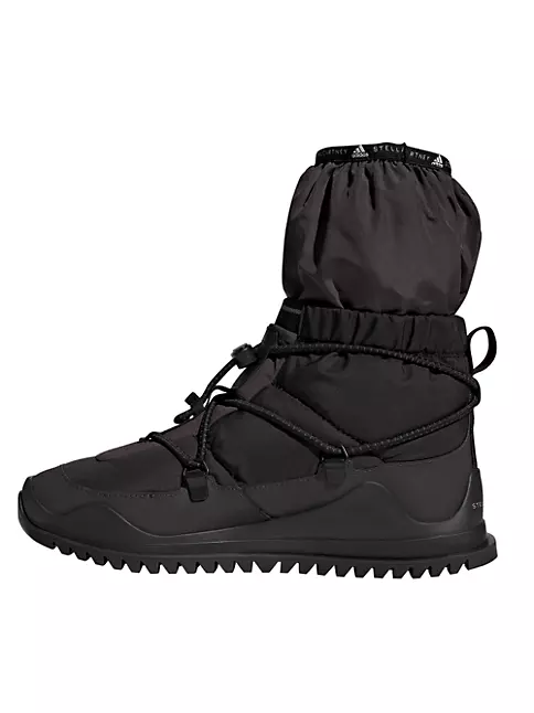 Black COLD.RDY shell and rubber boots, adidas By Stella McCartney