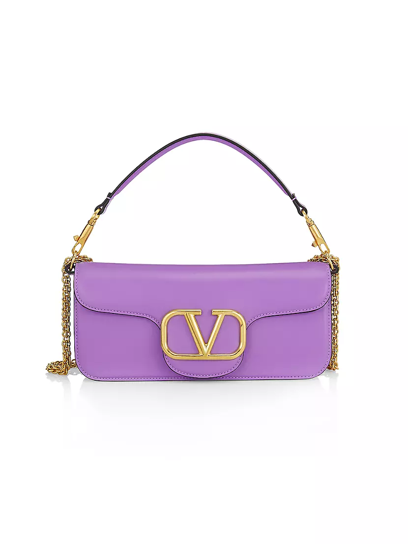VALENTINO GARAVANI: VLogo Type bag in leather - Black  Valentino Garavani shoulder  bag 2W2B0L49MUS online at