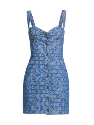 MOSCHINO JEANS scoop-neck maxi dress - Blue