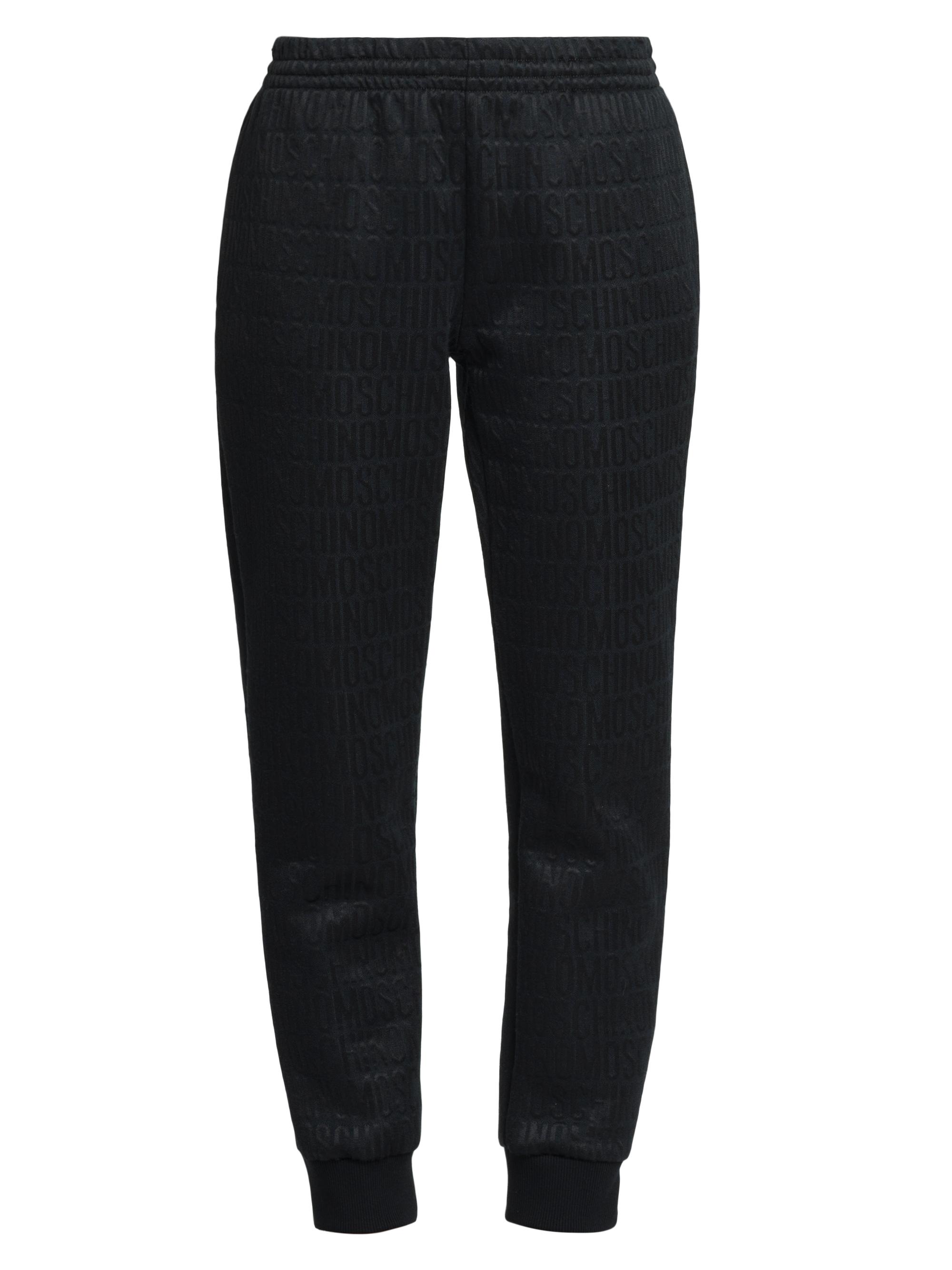 Moschino Women's Raised Logo Jogger Pants - Black