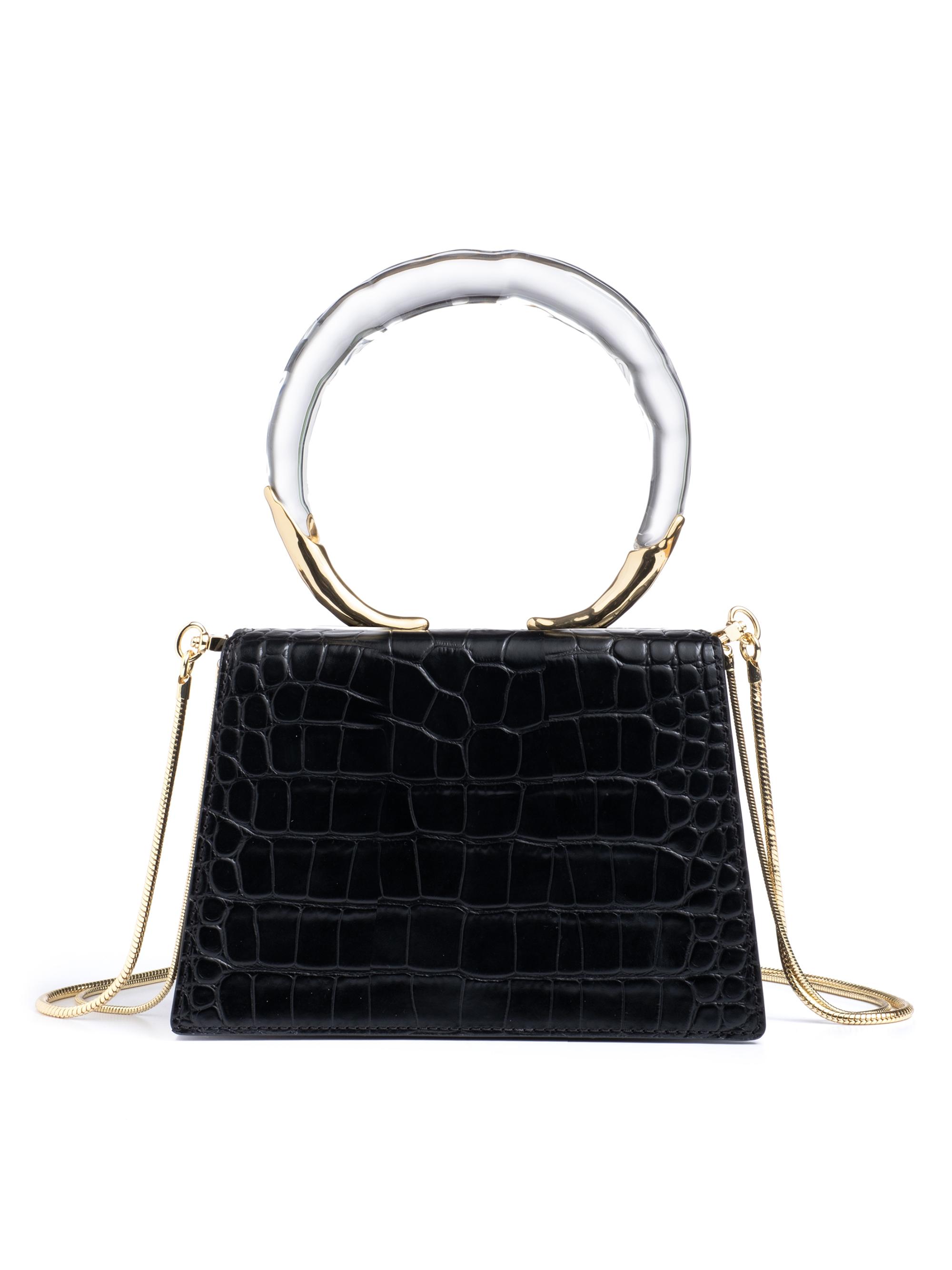 Alexis Bittar Women's Liquid Lucite Quad Top Handle Bag - Black