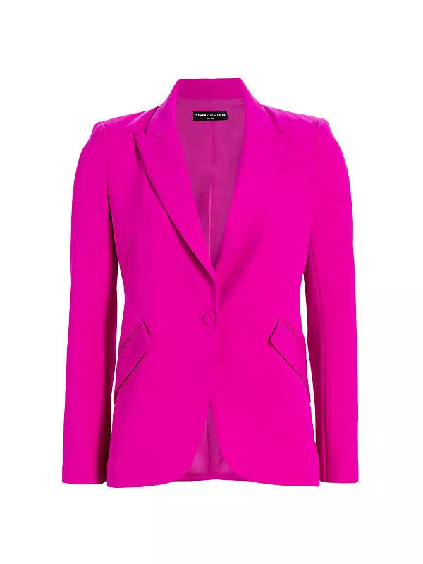 The Drop Women's Blake Long Blazer, Rose Pink, 5X - Yahoo Shopping