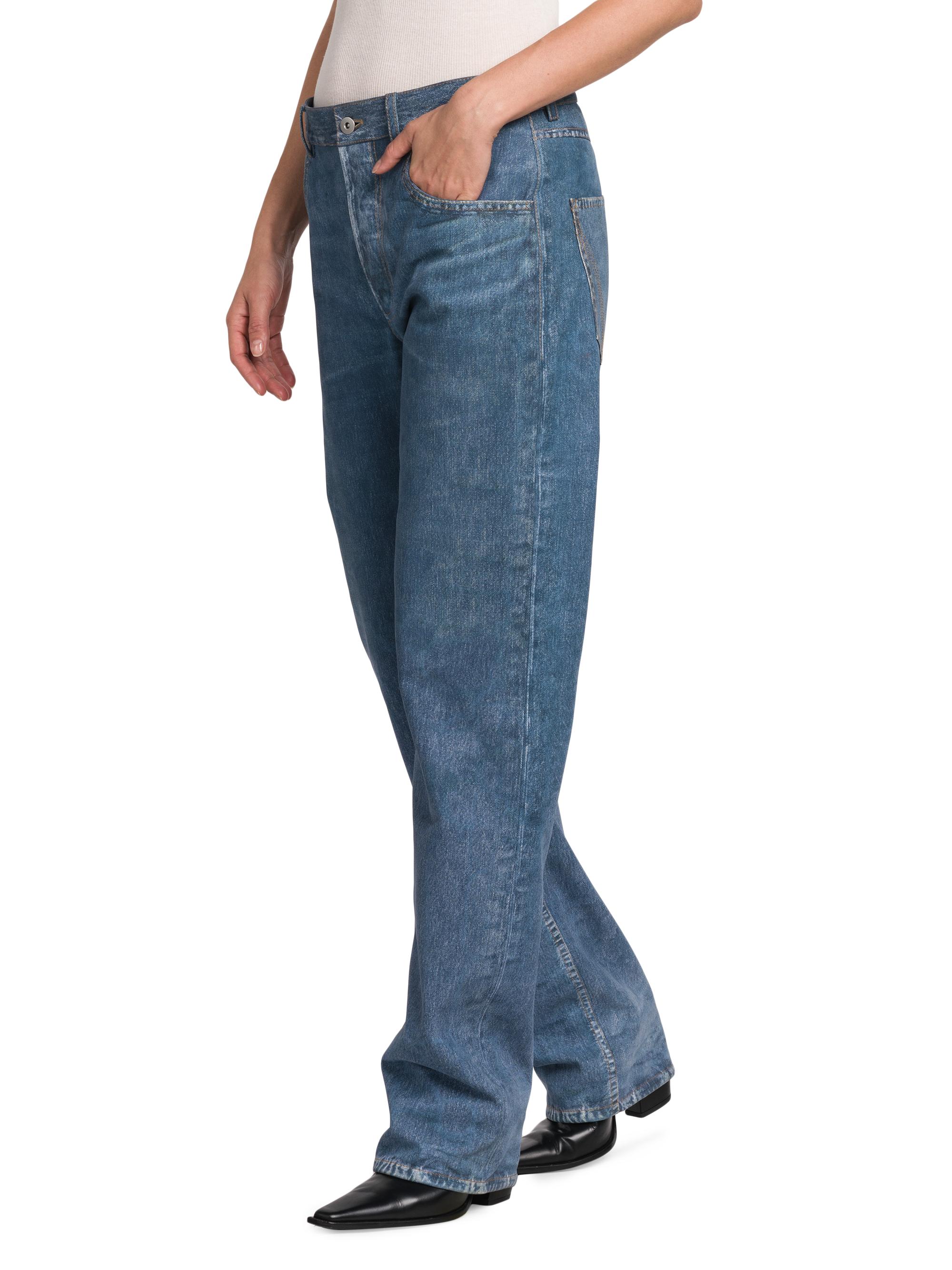 パンツ BOTTEGA VENETA 21SS Fluid Denim Pant 44 Bottega Veneta Denim Printed Nubuck Pants | Neiman Marcus