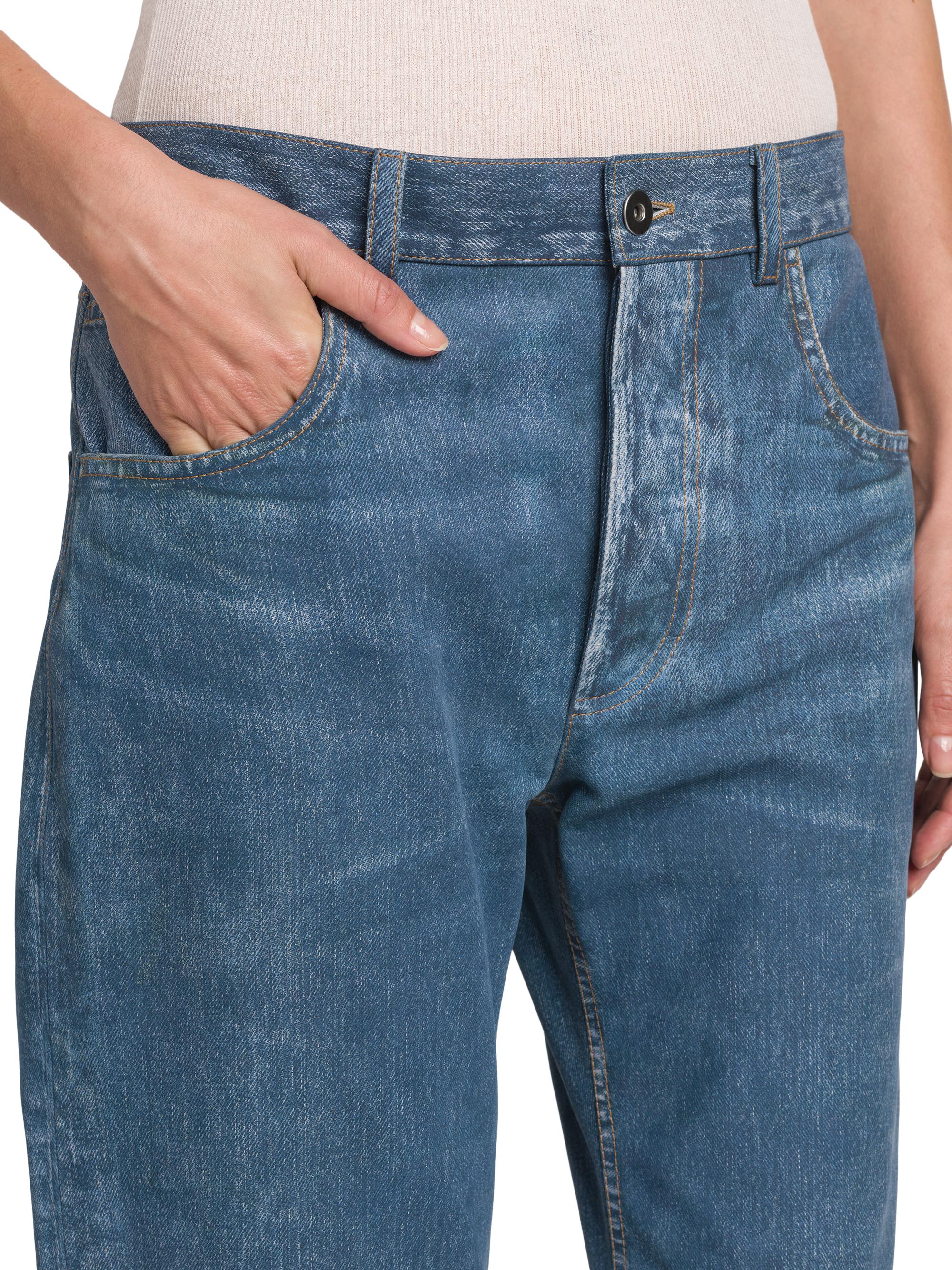 Bottega Veneta Denim-Coated Leather Pants | Saks Fifth Avenue