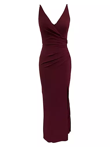 Jordan Sleeveless Ruched Gown