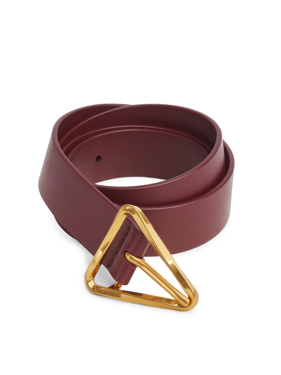 Bottega Veneta Triangle Buckle Leather Belt | Saks Fifth Avenue