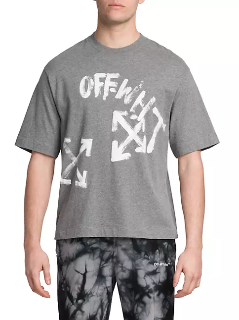 Shop Off-White Paint Script Over Skate T-Shirt | Saks Fifth Avenue
