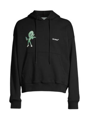 Balenciaga Skater logo-appliqué cotton hoodie - Black