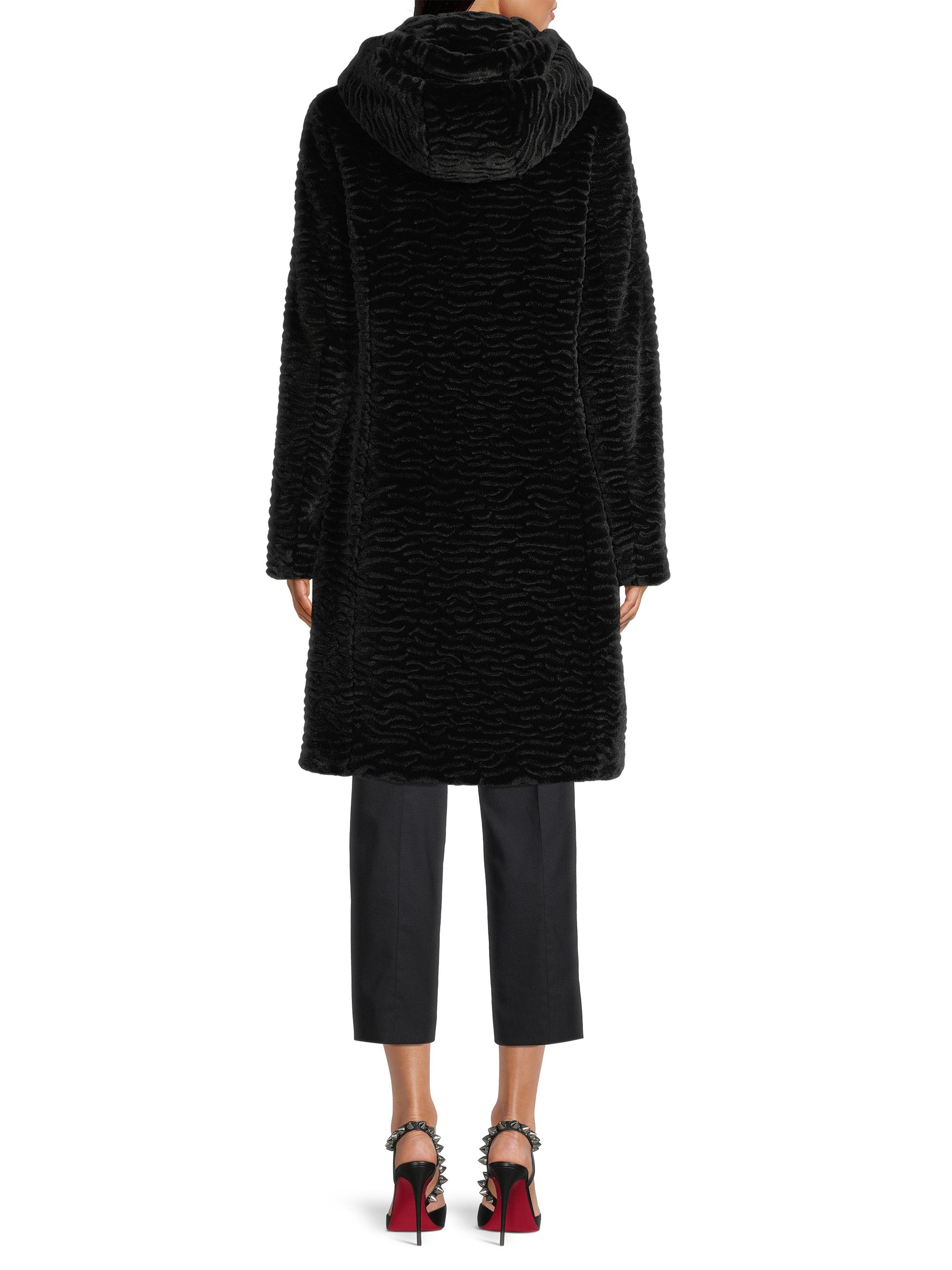 Donna Karan New York Hooded Faux Fur Coat | Saks Fifth Avenue