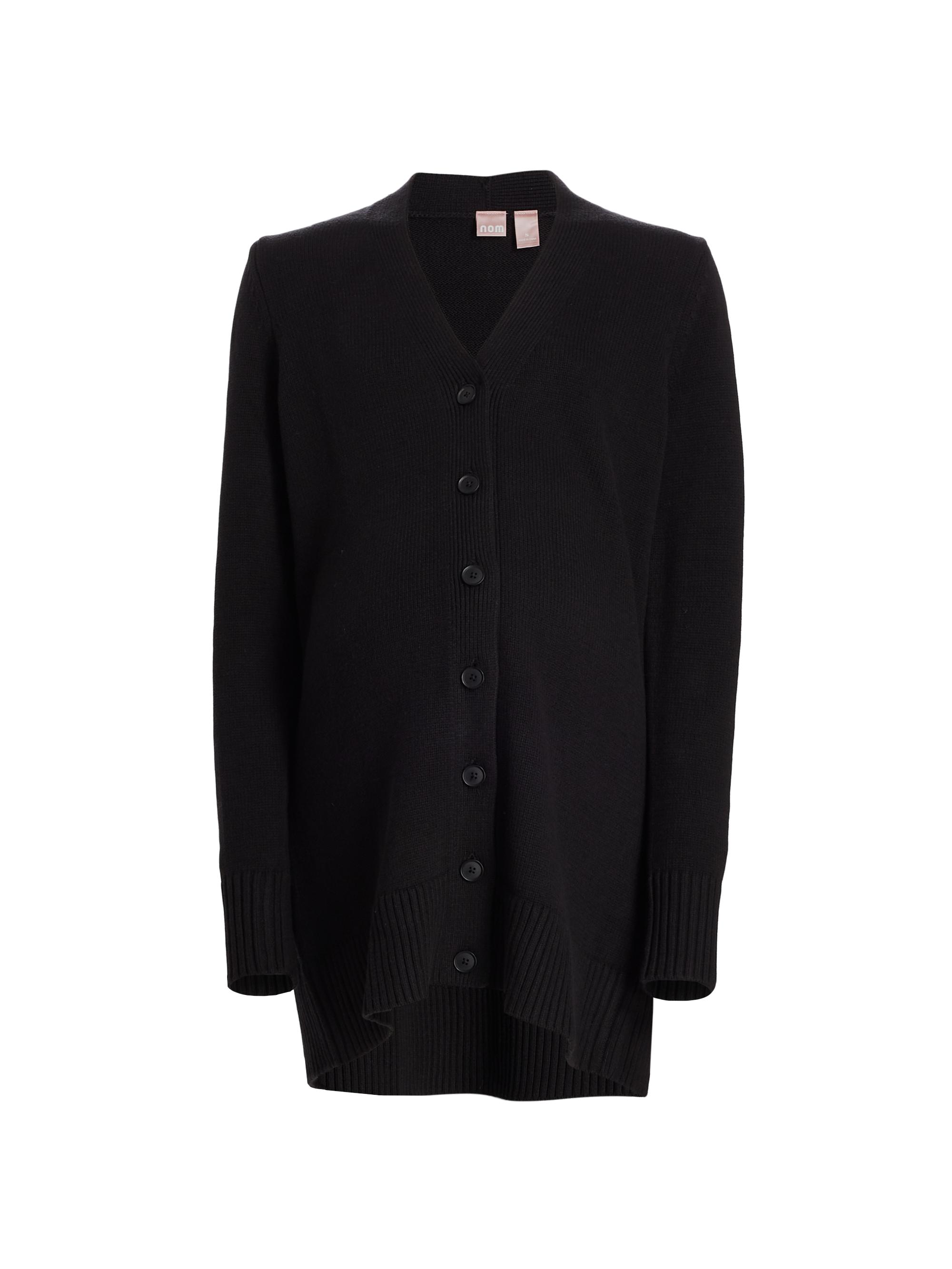 Nom Maternity Women's Jenni V-Neck Cardigan - Black