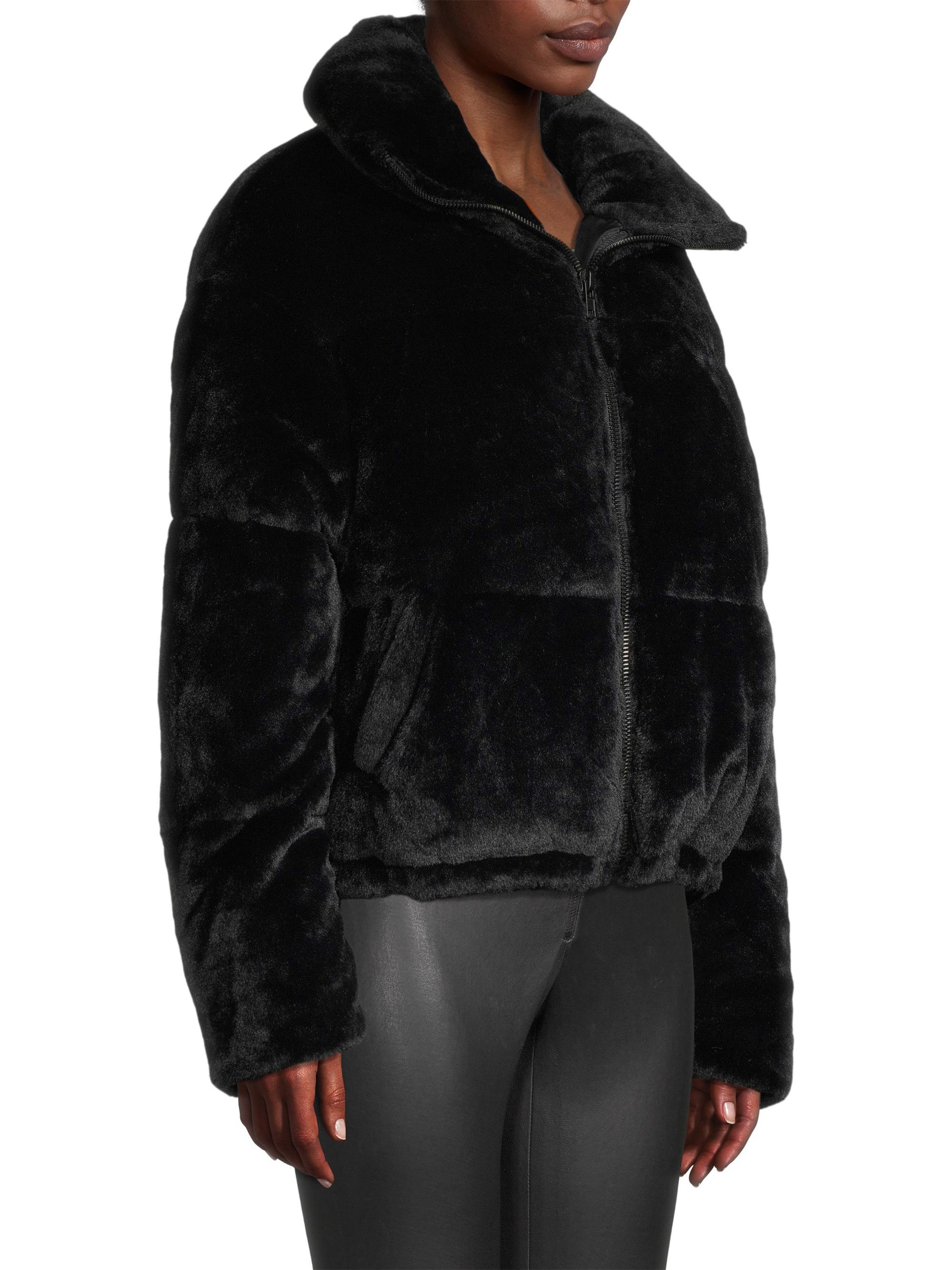 Apparis Billie Faux Fur Crop Puffer Jacket | Saks Fifth Avenue