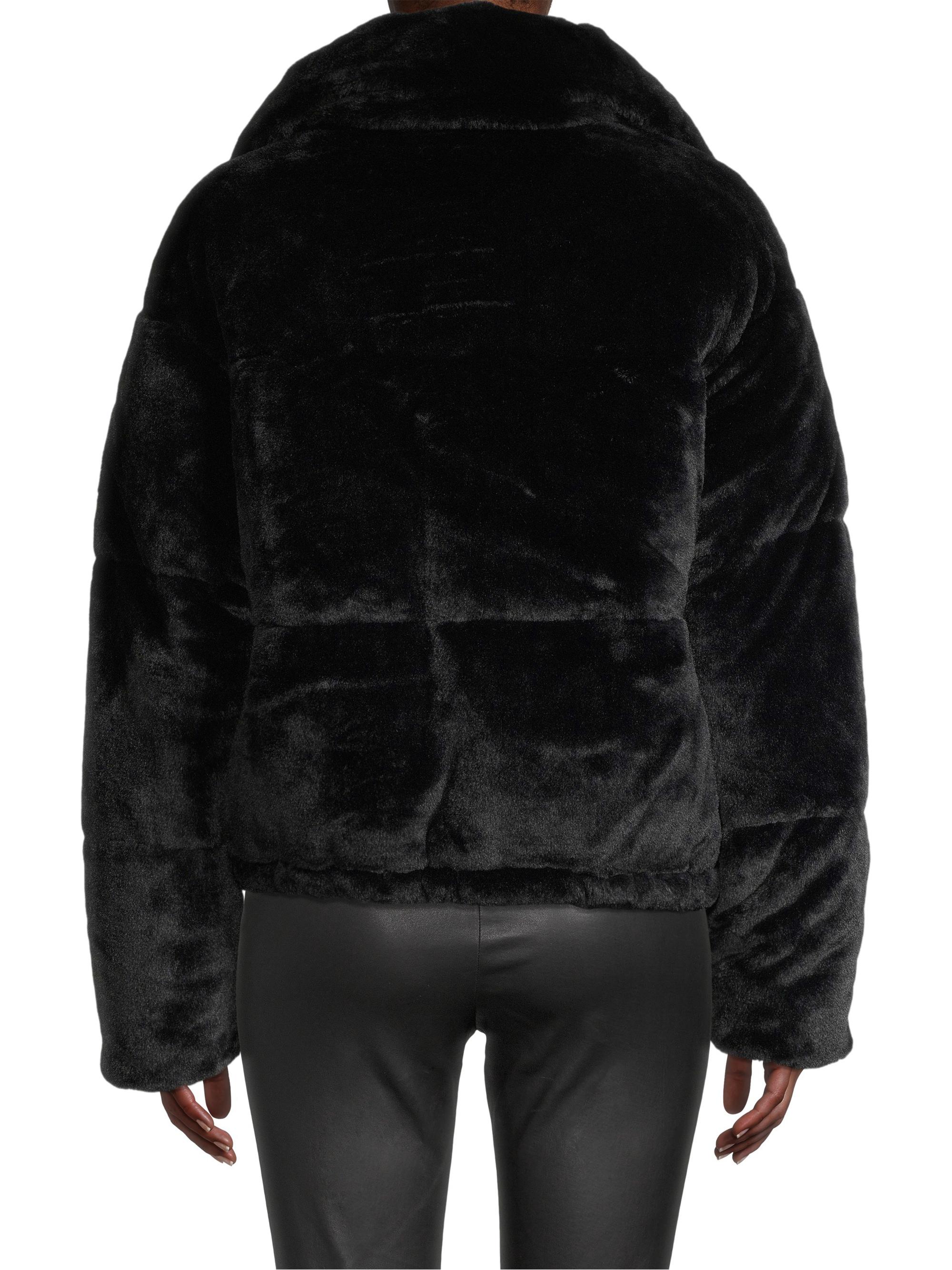 Apparis Billie Faux Fur Crop Puffer Jacket | Saks Fifth Avenue
