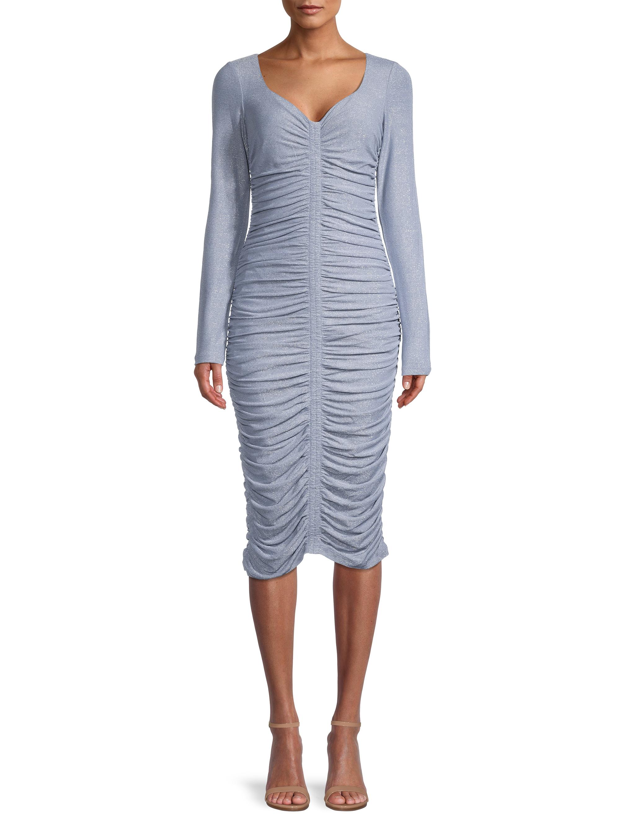 ruched knee length dress Buy Women's Dresses Knee Length Ruched Half Sleeve Online