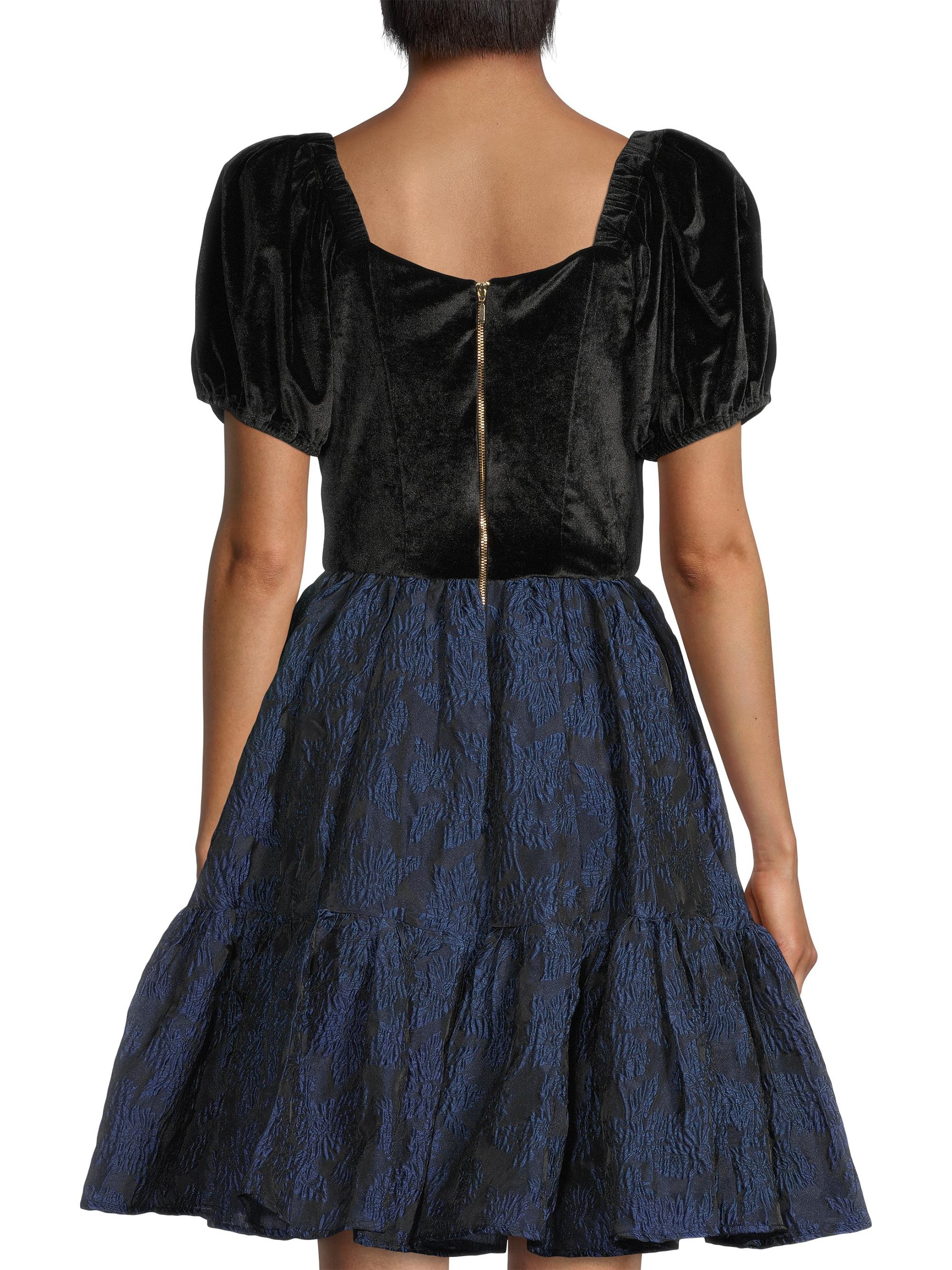 ORGANDY FLARE MINI DRESS