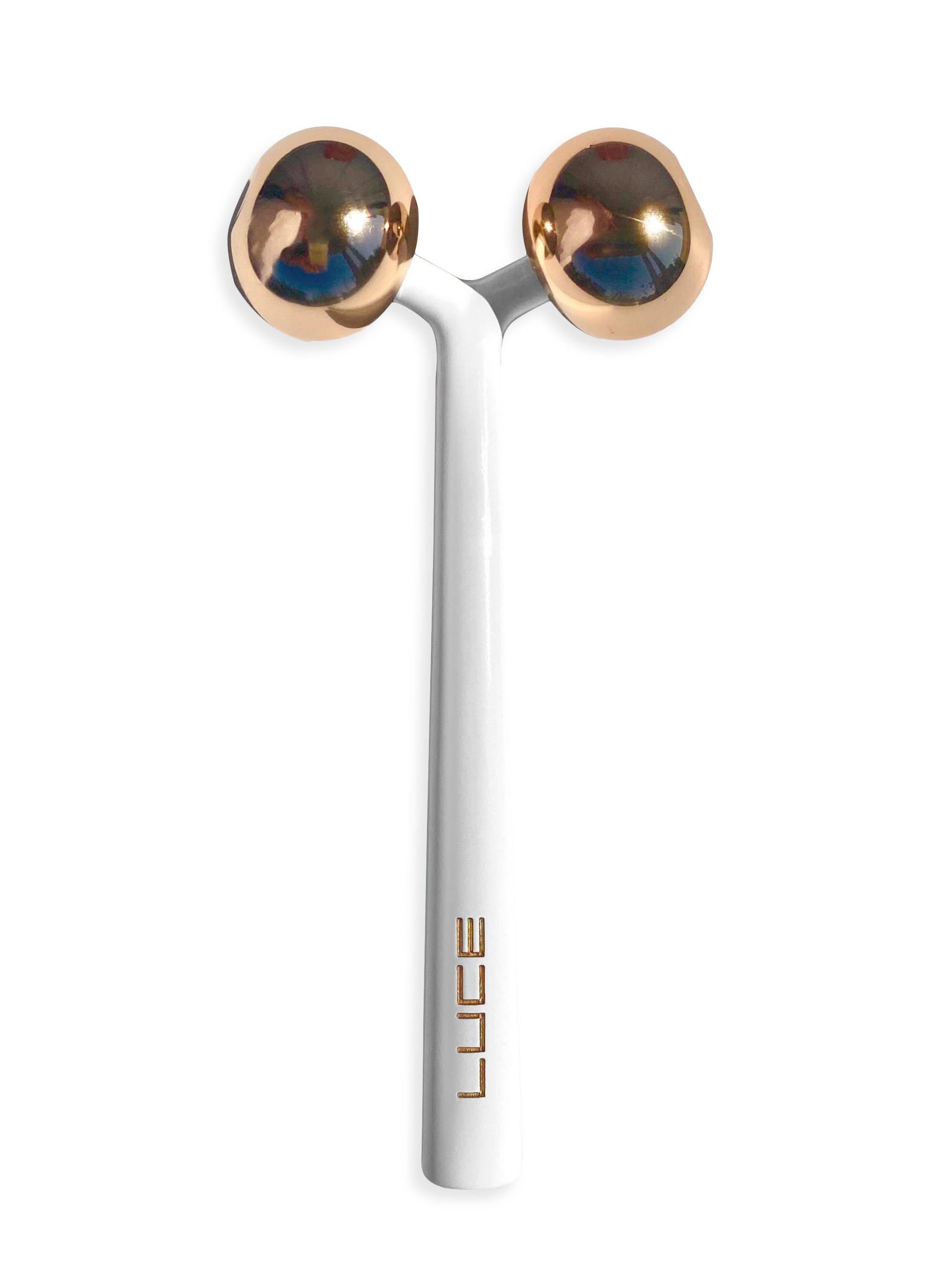 Luce Women's Sculpting and Depuffing Face Roller - Gold