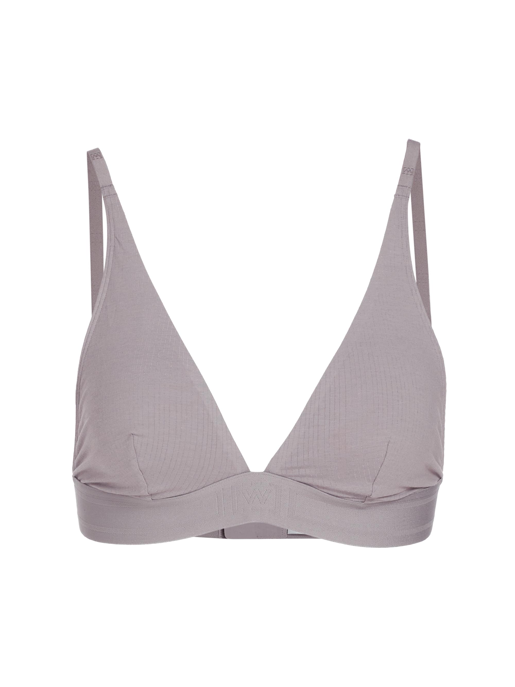 Wolford Women's Beauty Cotton Triangle Bralette - Smoke
