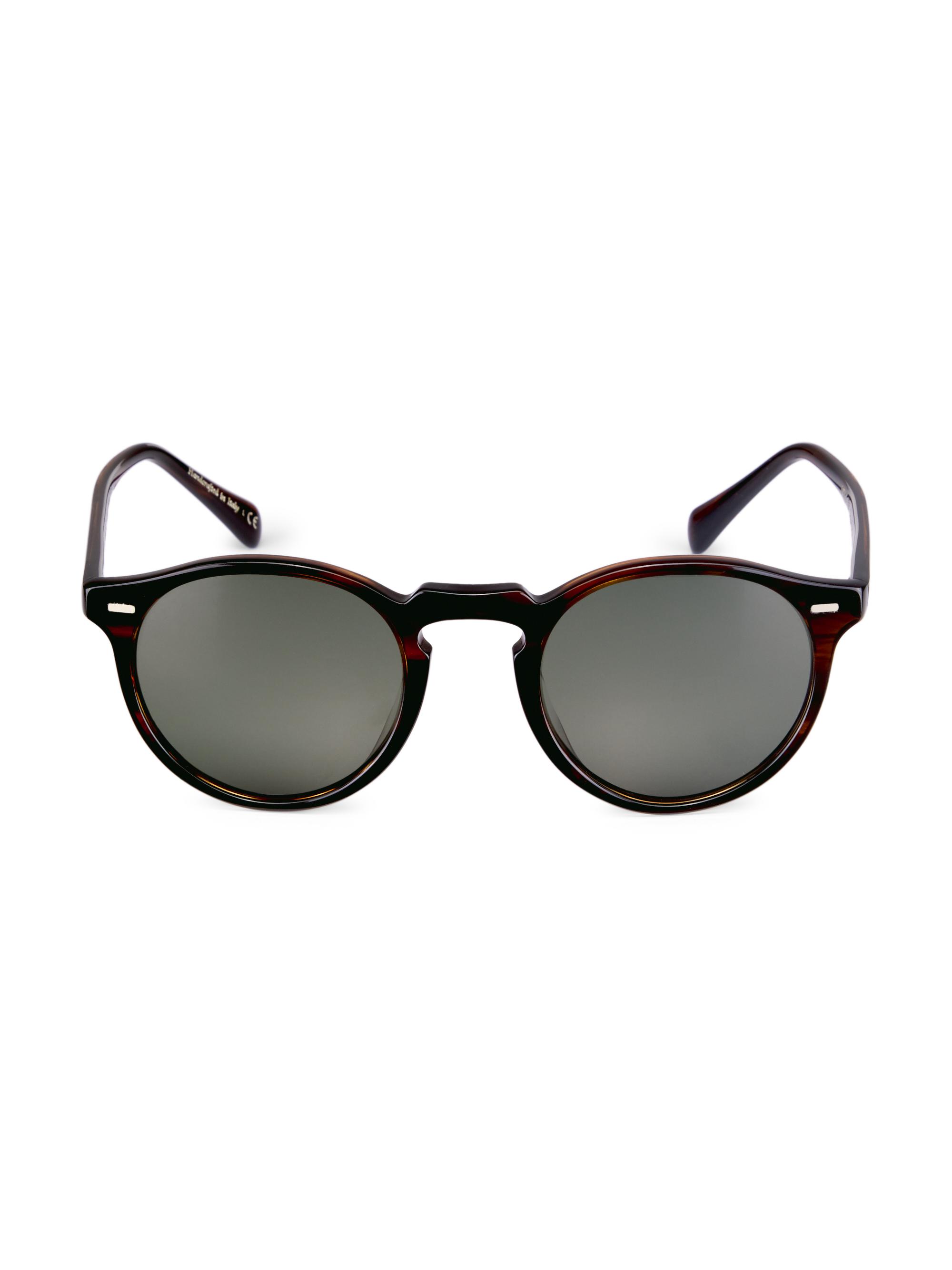 Oliver Peoples Women's Gregory Peck Phantos Sunglasses - Dark Tortoise
