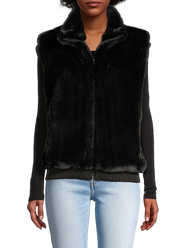 Shop Surell Faux Rex Rabbit Vest | Saks Fifth Avenue Shop Surell Faux Rex Rabbit Vest | Saks Fifth Avenue