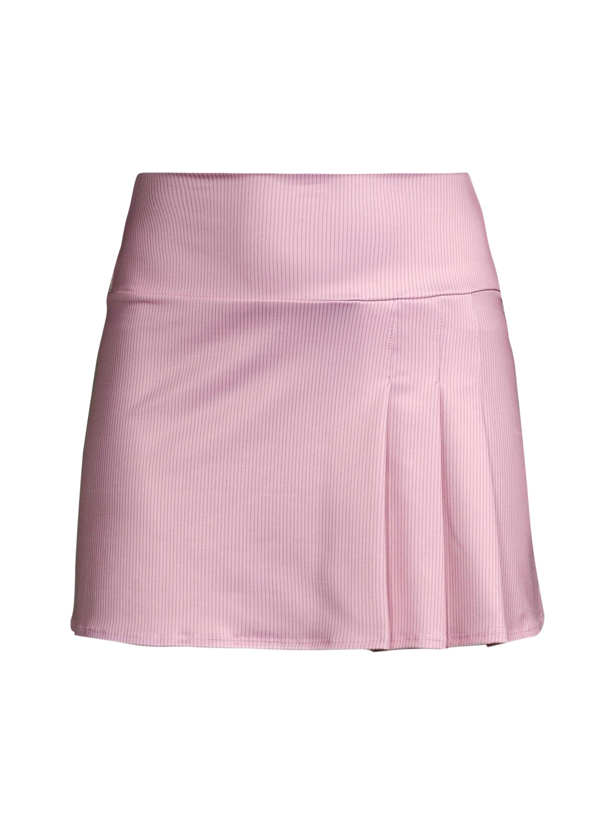 K-Swiss Women's Plum & Soft Berry Pleated Tennis Miniskort - Strawberry