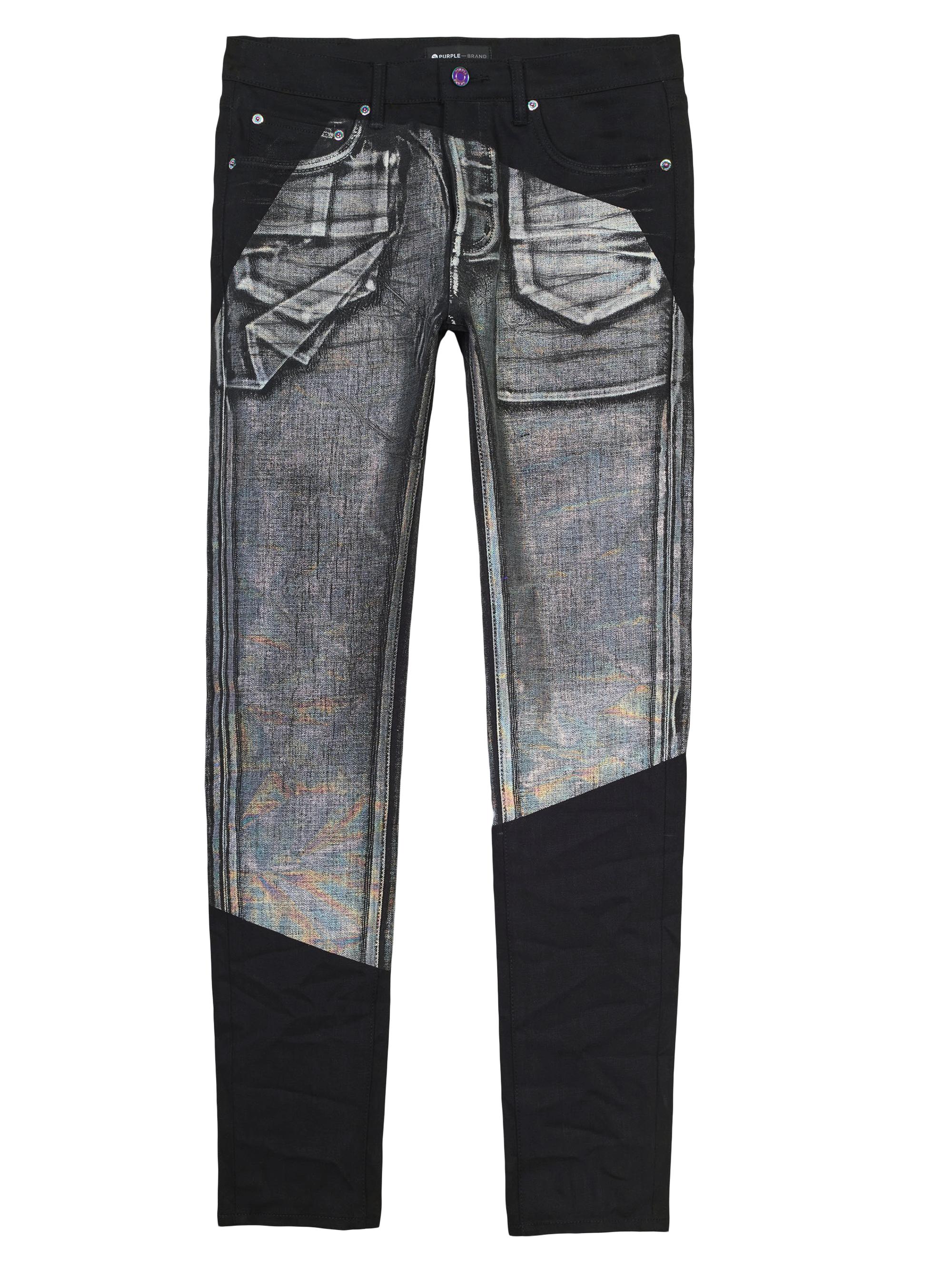 PURPLE BRAND スリムフィットデニム Purple Brand Fragmented Slim-Fit Jeans | Saks Fifth Avenue
