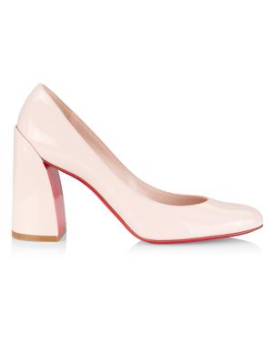 Christian Louboutin Women's Miss Sab Patent Leather Pumps - Leche