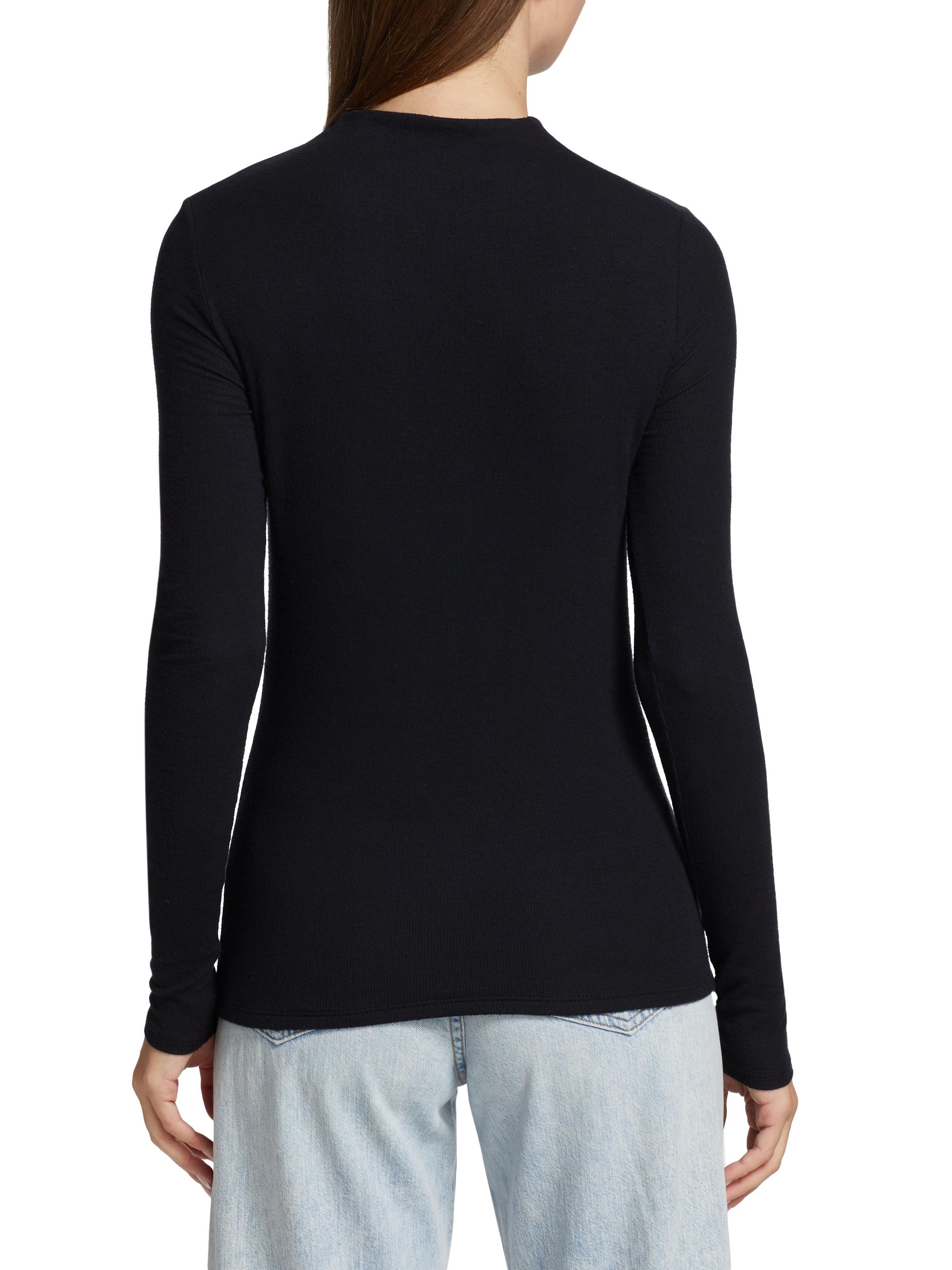 Veronica Beard Theresa Ruched Jersey Turtleneck Sweater | Saks
