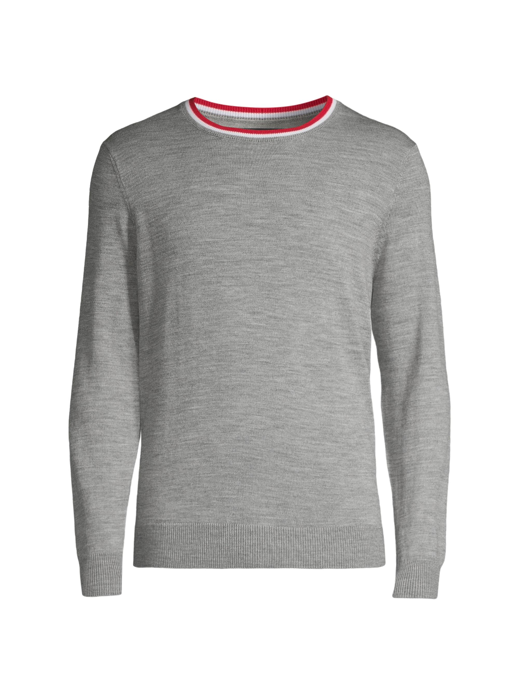 Redvanly Men's Robinson Merino Wool Sweater - Tuxedo