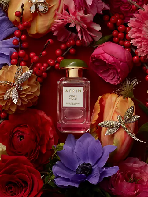 Shop Aerin AERIN Cedar Violet 3-Piece Perfume & Body Cream Set