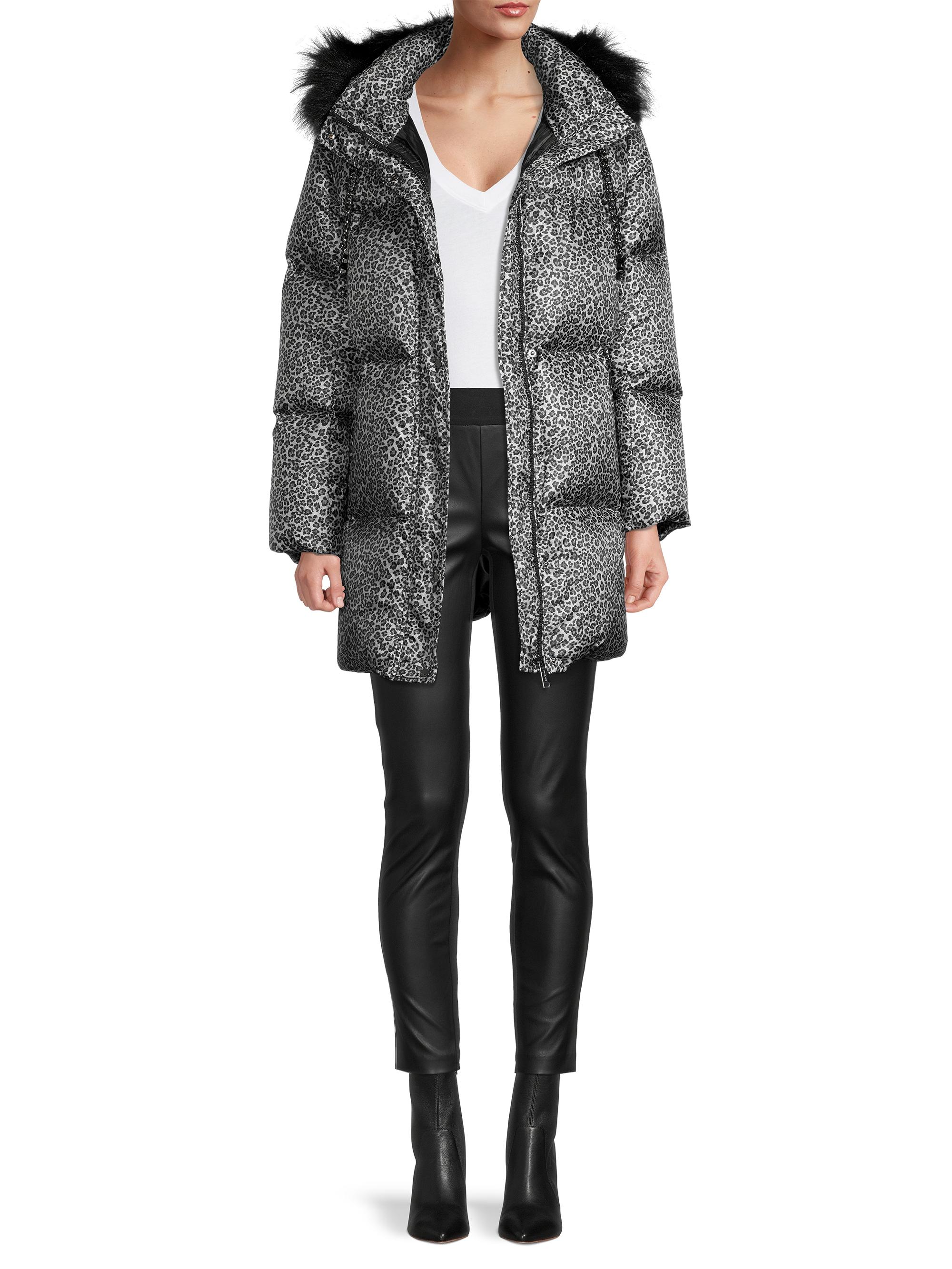 MICHAEL Michael Kors Faux Fur Cheetah Puffer Coat | Saks Fifth Avenue