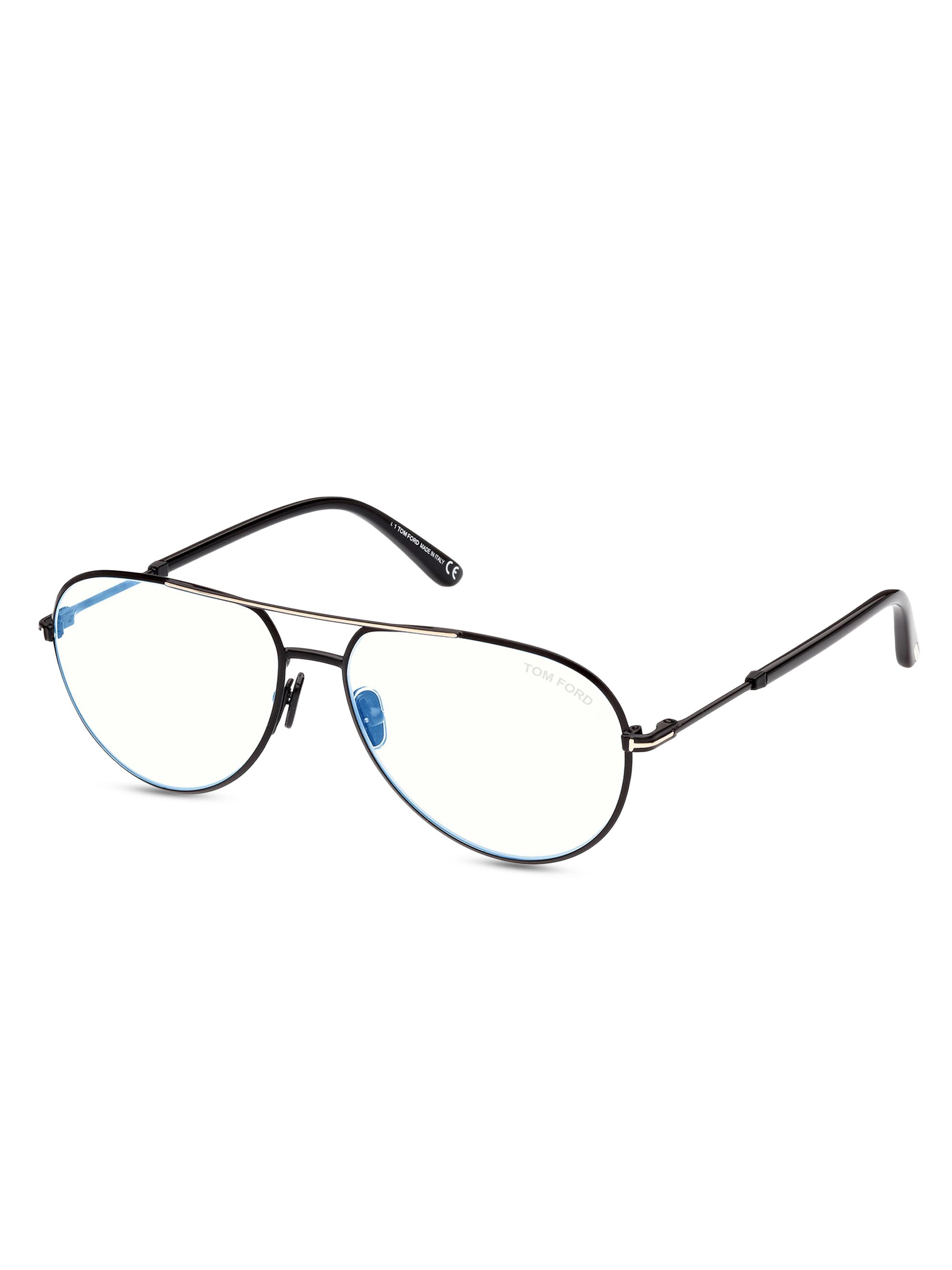 TOM FORD 55MM Aviator Blue Block Glasses | Saks Fifth Avenue