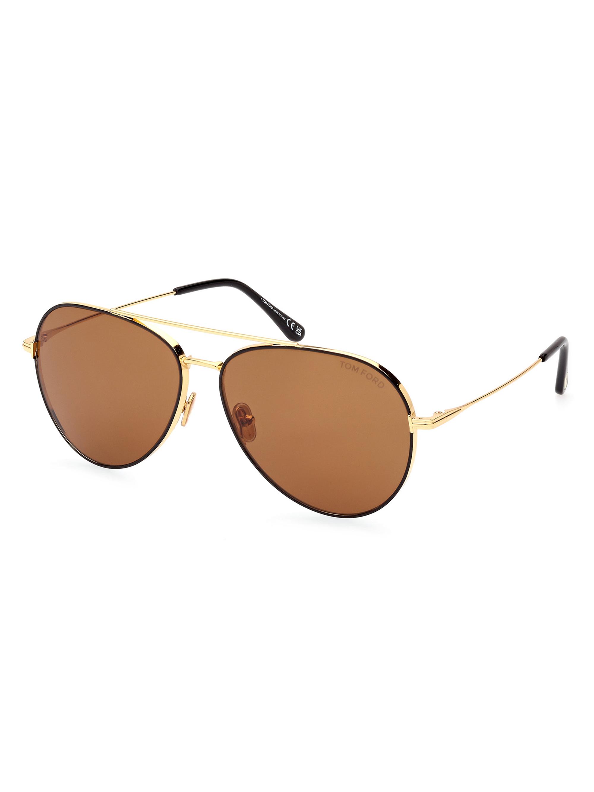 TOM FORD 60MM Navigator Metal Sunglasses | Saks Fifth Avenue