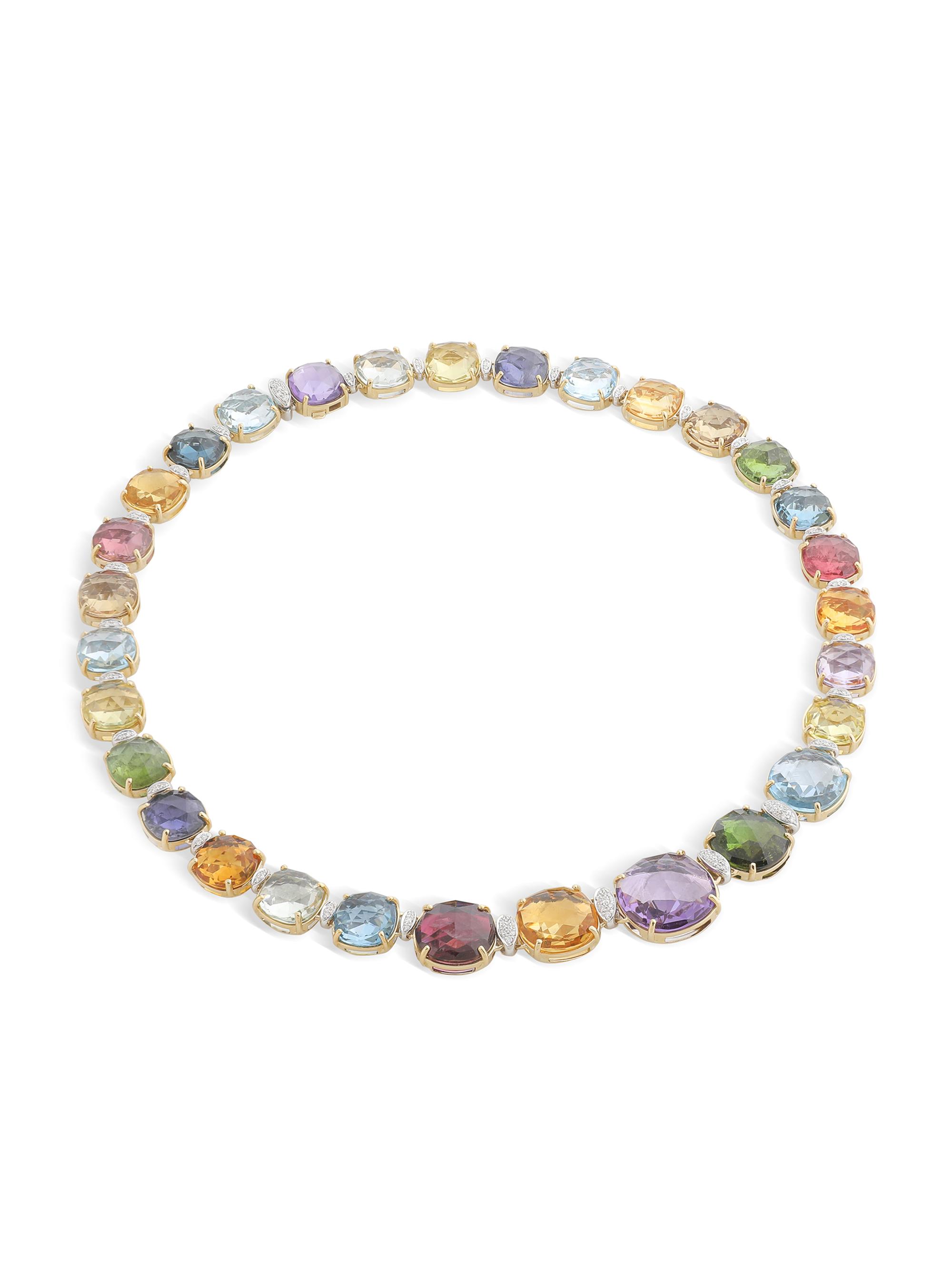 Marco Bicego Women's Alta 18K Yellow Gold, 0.66 TCW Diamond & Multi-Gemstone Necklace