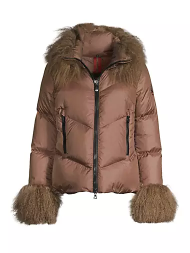 Soll MQE Shearling-Trimmed Puffer Jacket