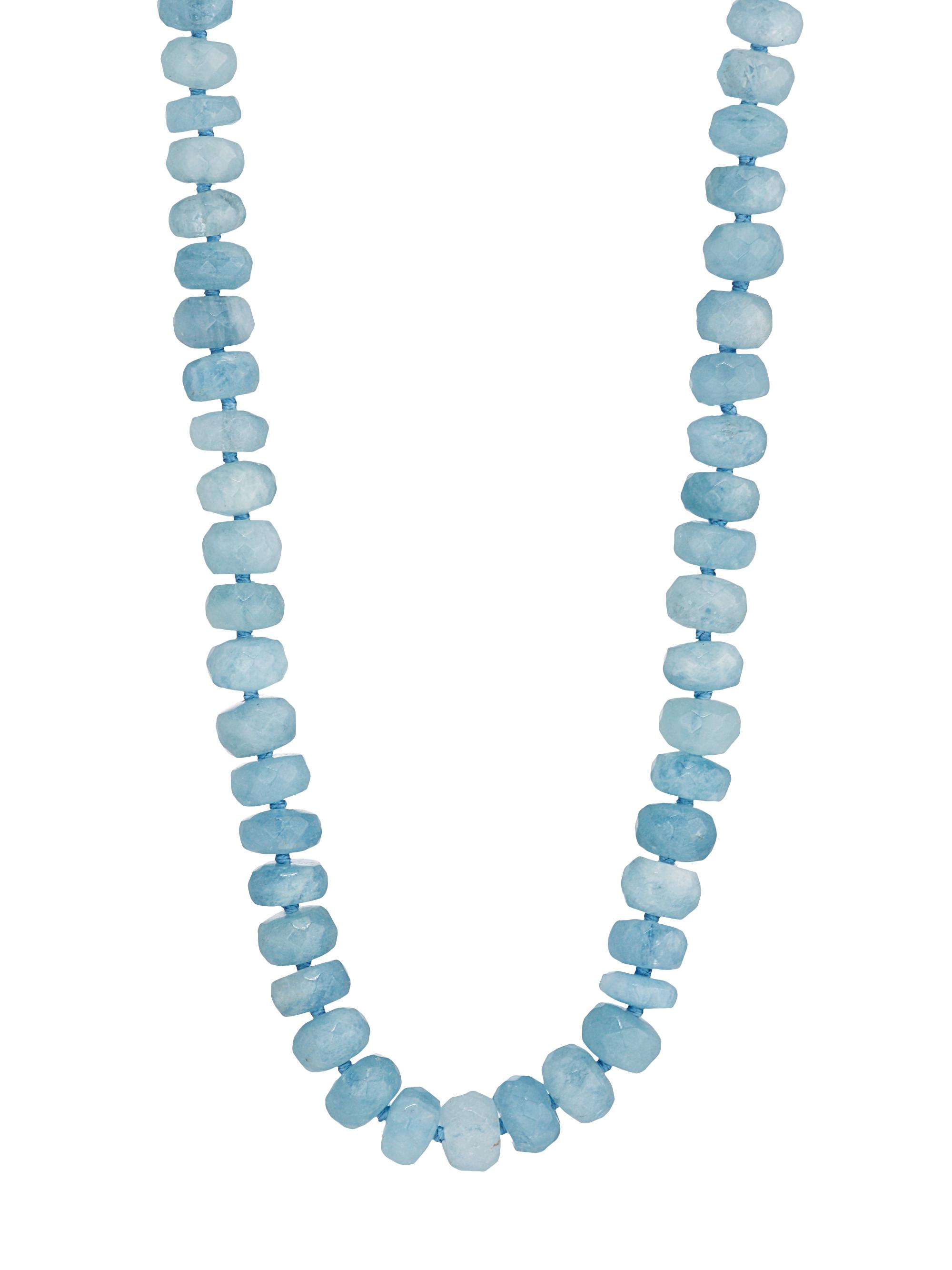 Jia Jia Women's Oracle Aquamarine Crystal Necklace - Aqua
