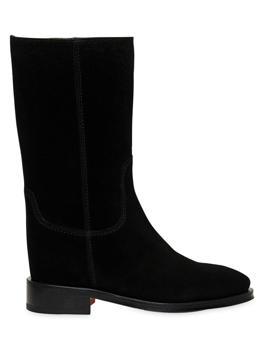 ミドルブーツ SANTONI Women Boots WTMN71154HI2NMGD N01 Black Santoni Leather boots for Women - Black in UAE | Level Shoes