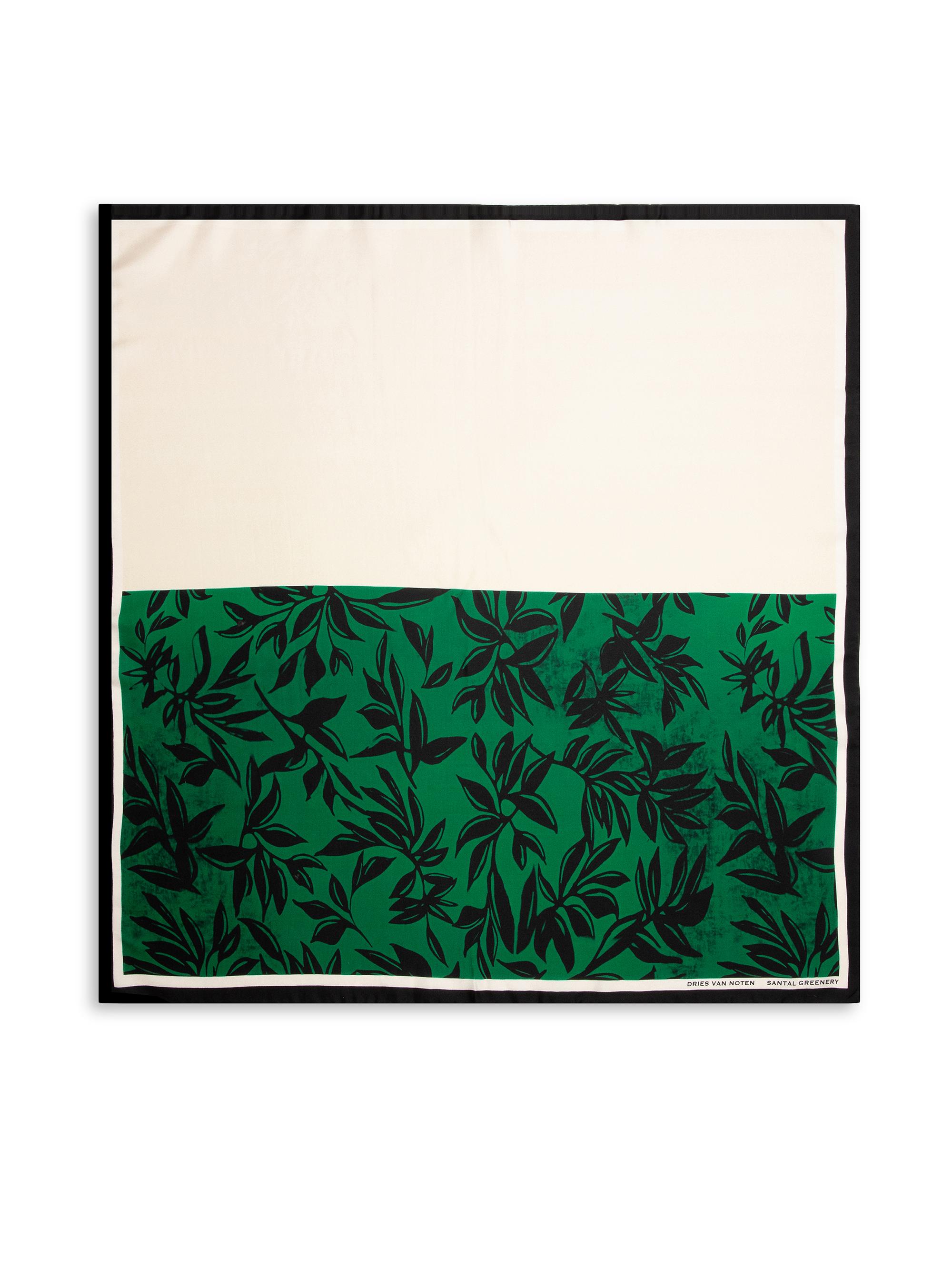 Dries Van Noten Women's Santal Greenery Silk Foulard Scarf - Santal Greenery