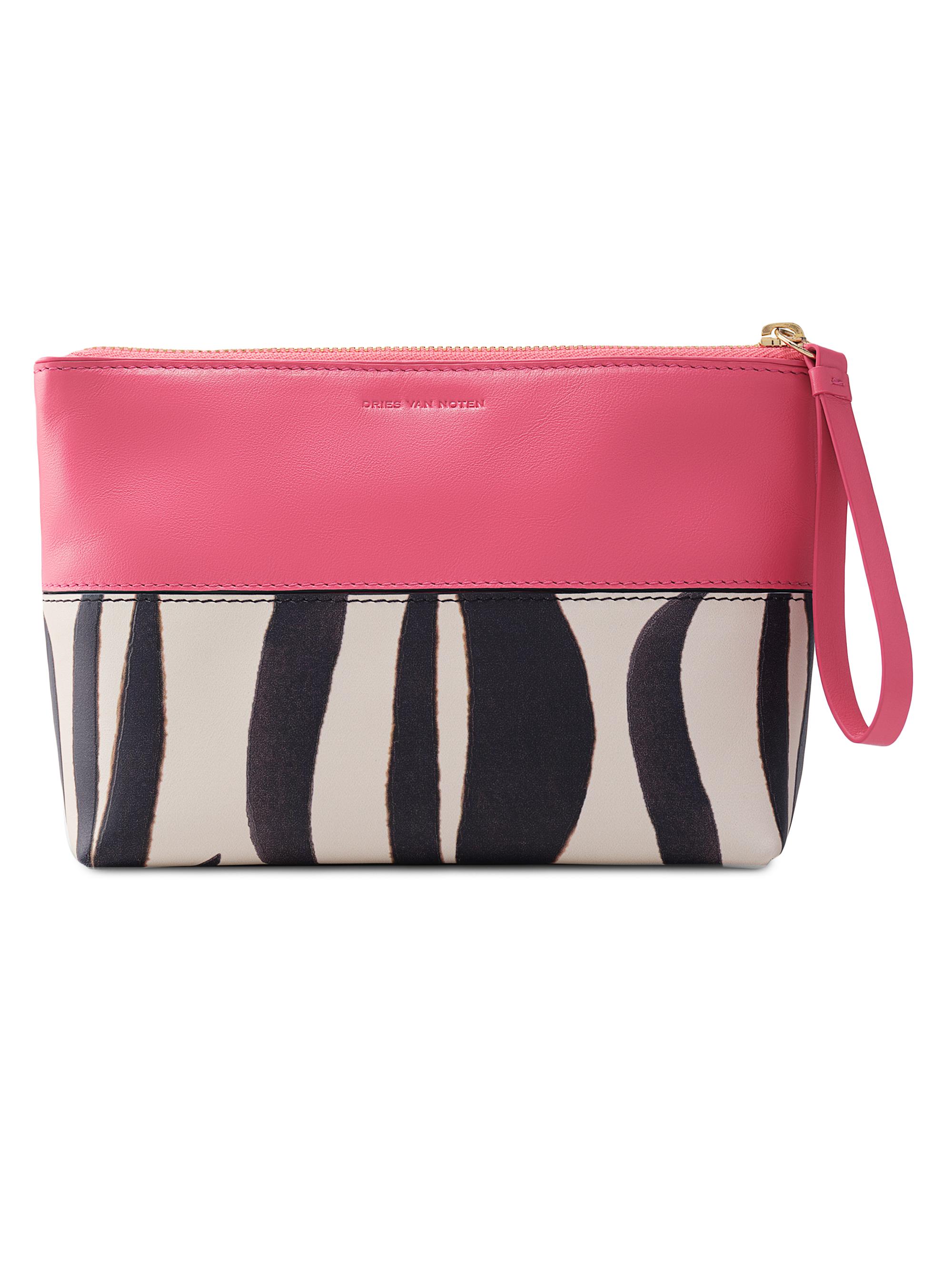 Dries Van Noten Women's Rosa Carnivora Leather Pouch