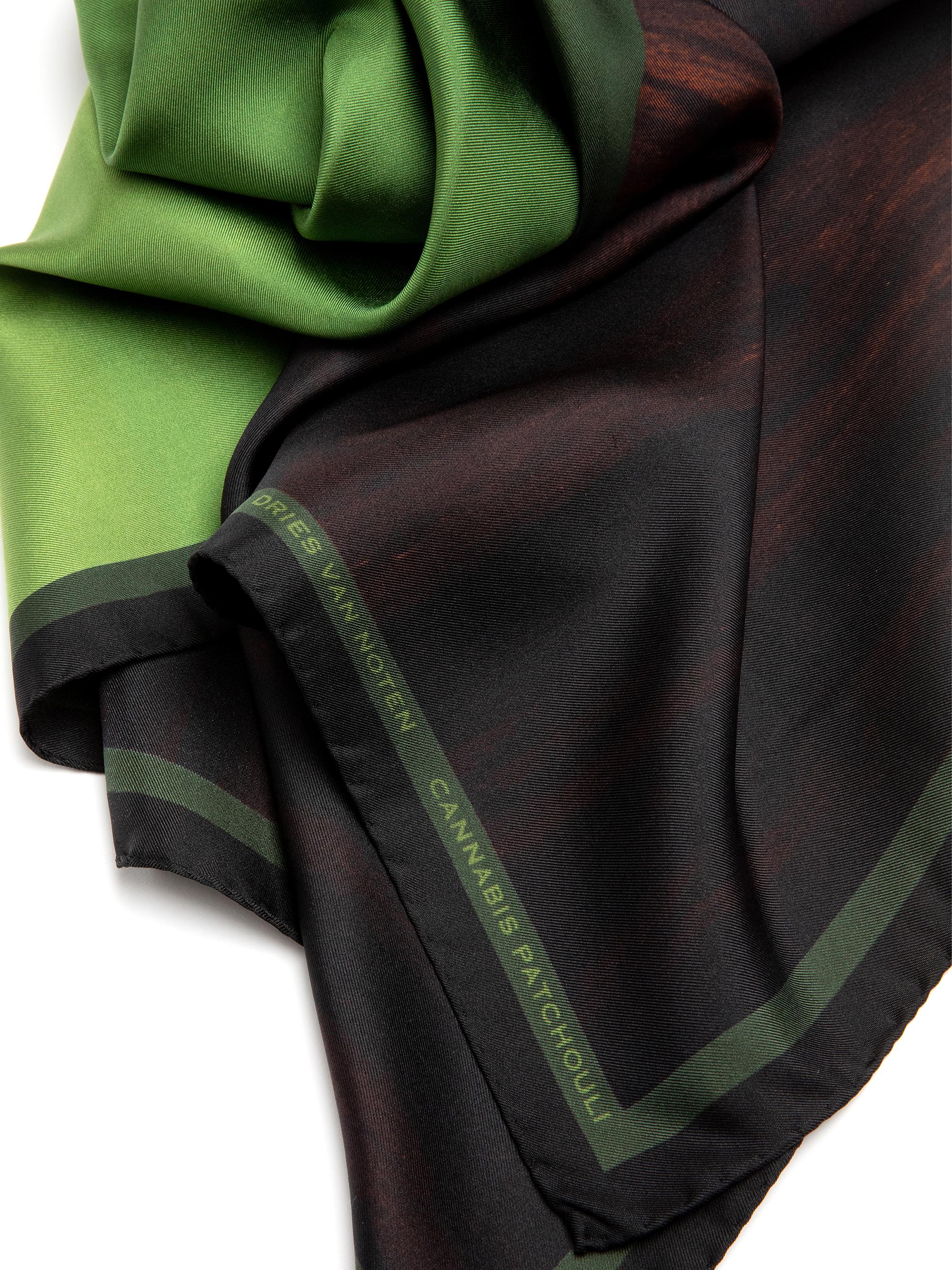 Dries Van Noten Foulard Cannabis Patchouli Silk Scarf | Saks Fifth