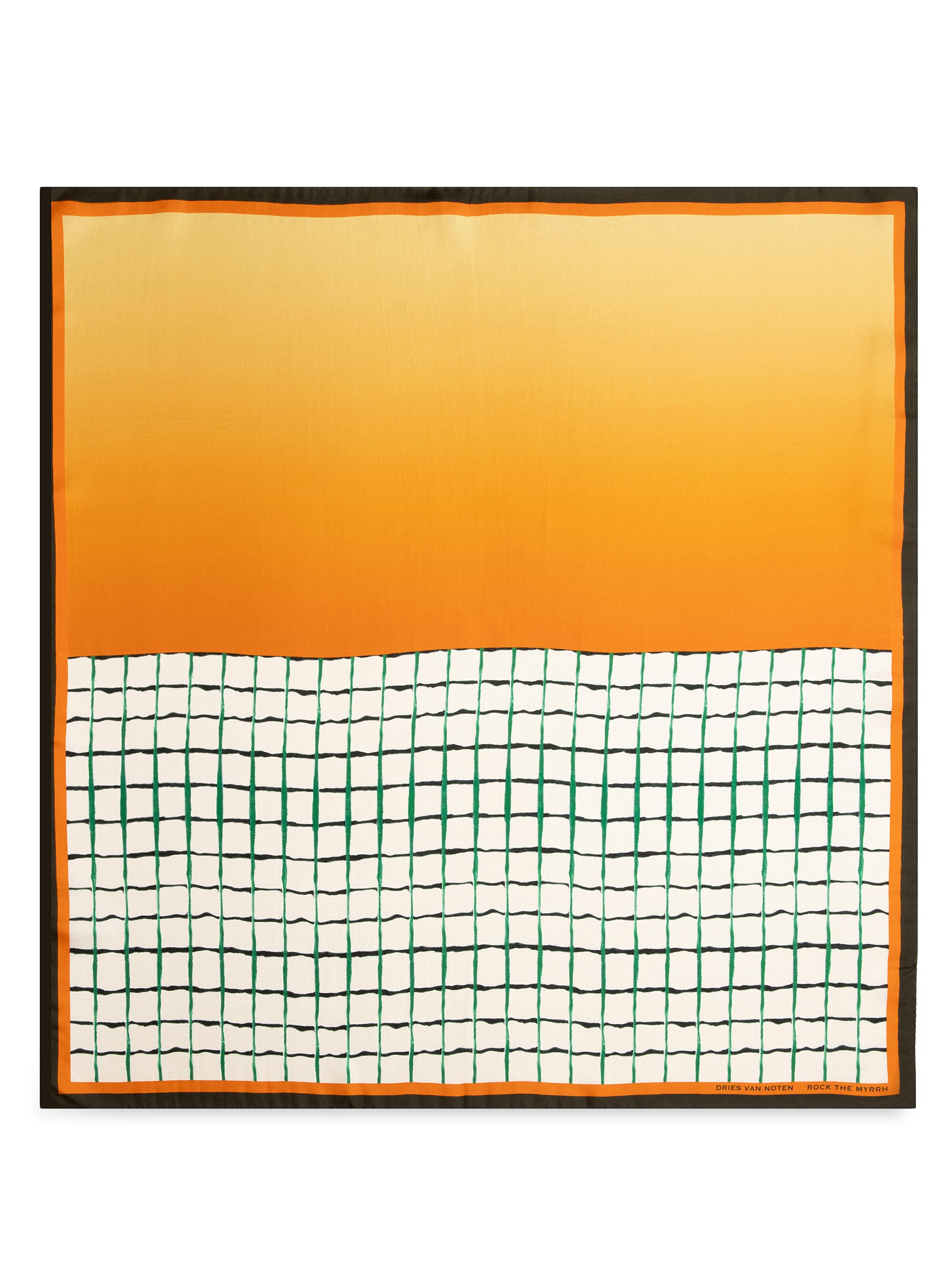 Dries Van Noten Women's Foulard Rock The Myrrh Silk Scarf - Rock The Myrrh