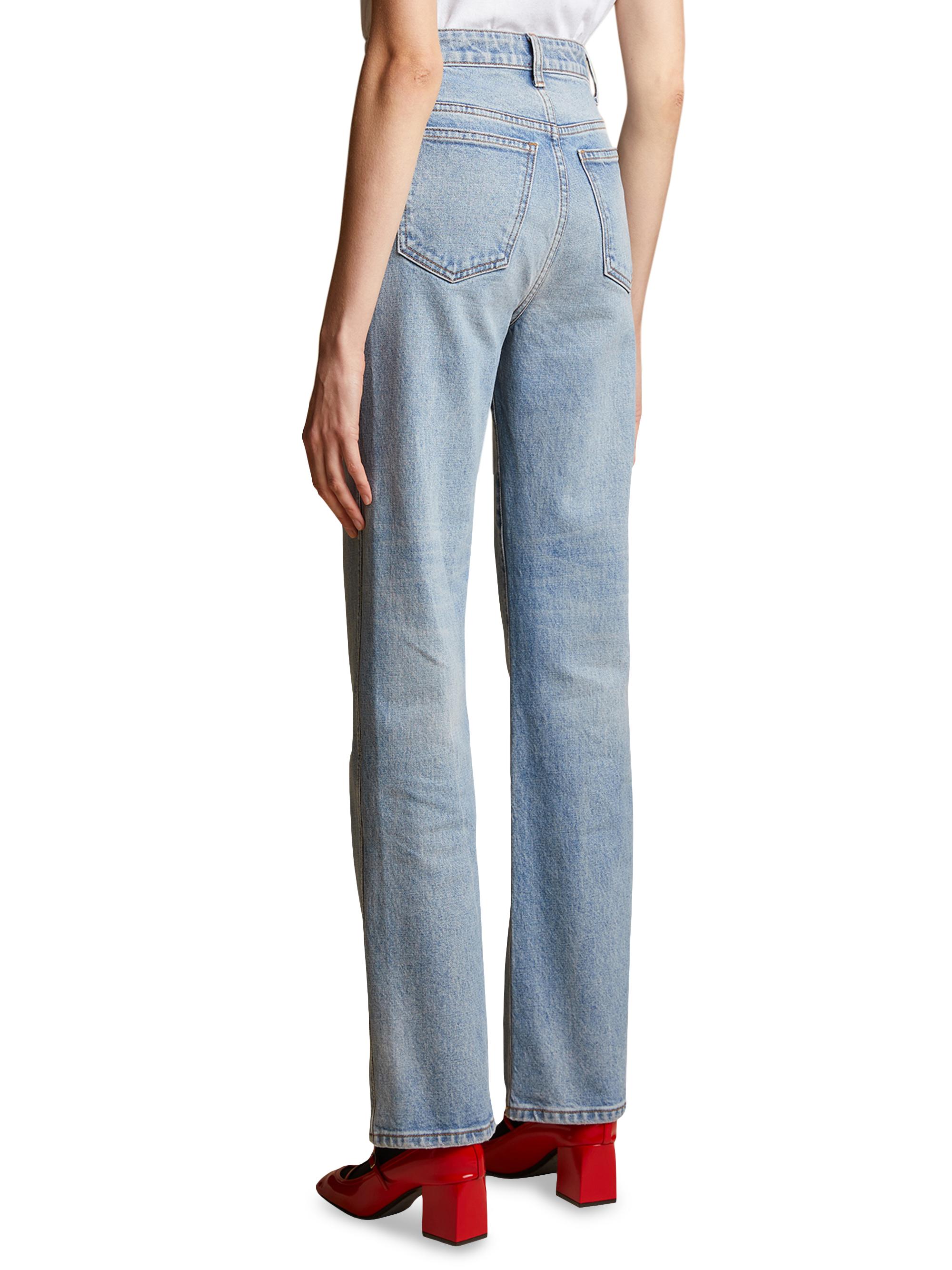 Khaite Danielle High-Rise Stovepipe Jeans Saks Fifth Avenue