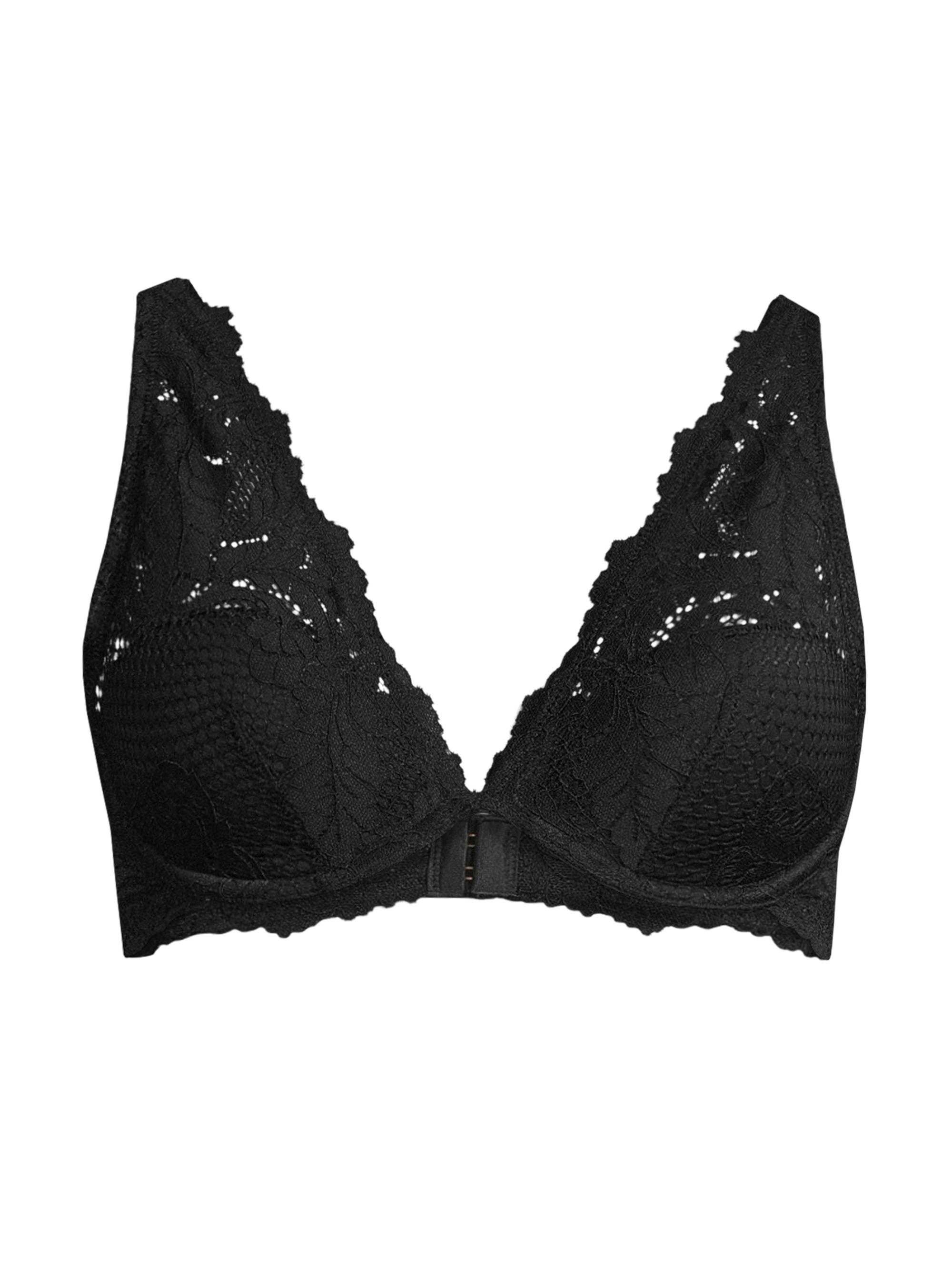 Le Mystere Women's Allure Lace Demi Bra - Black