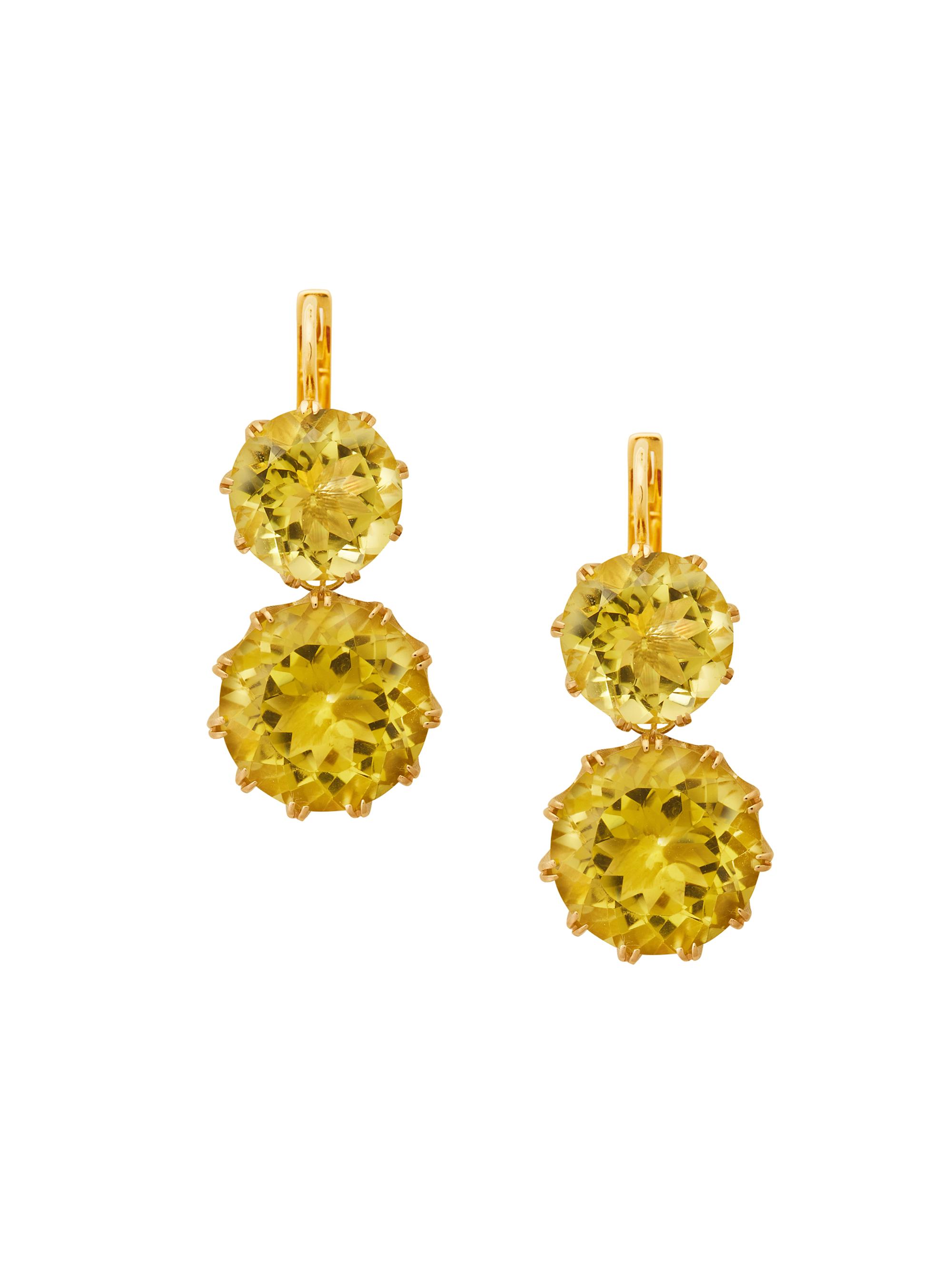 Ileana Makri Women's Crown 18K Yellow Gold & Lemon Topaz Drop Earrings - Gold