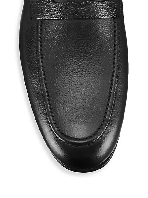 New Handmade Men's Black White Leather Penny Loafer Dress Shoes, Men  Designer Shoes