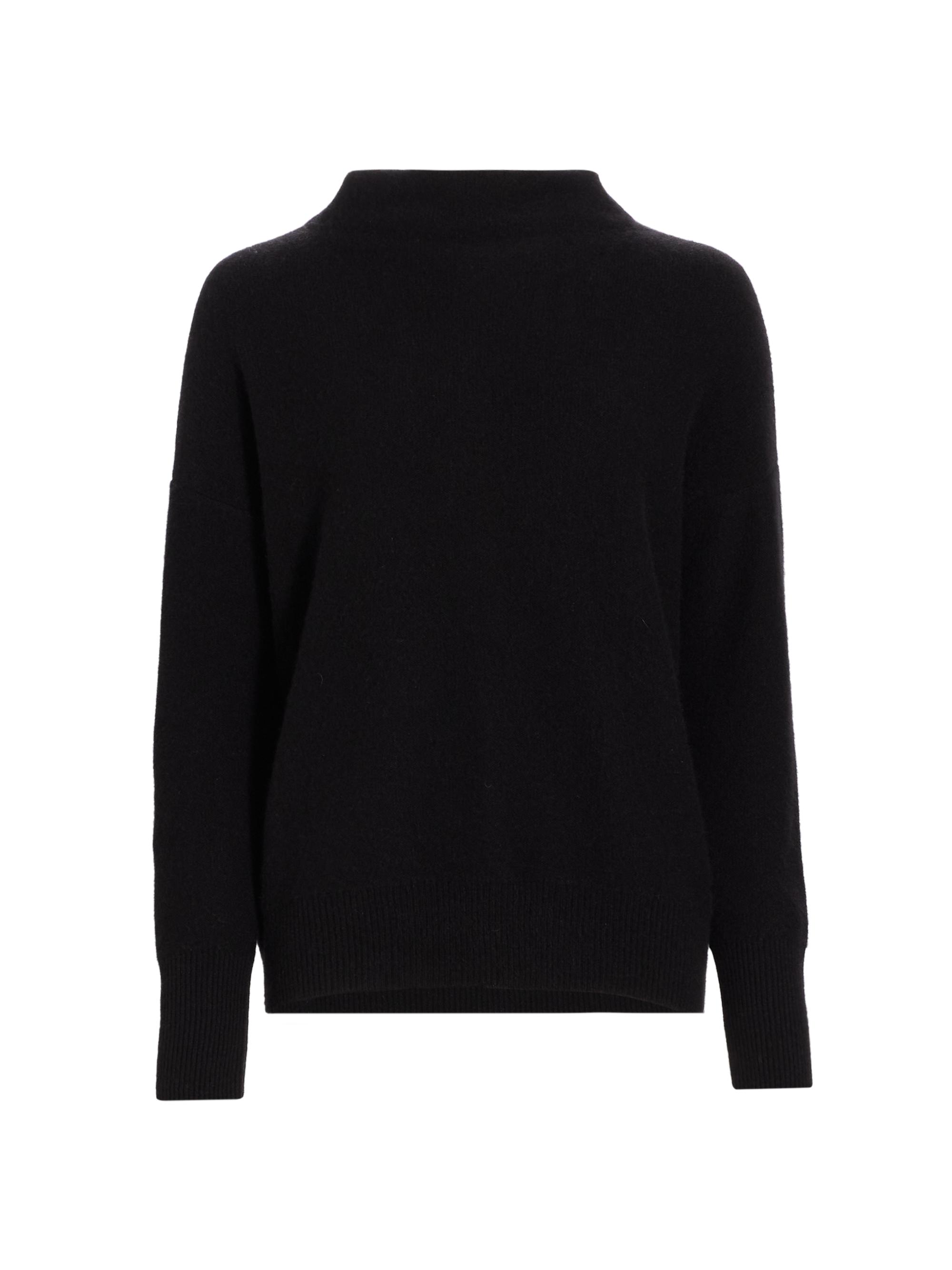 Vince Women's Funnelneck Cashmere Sweater - Black