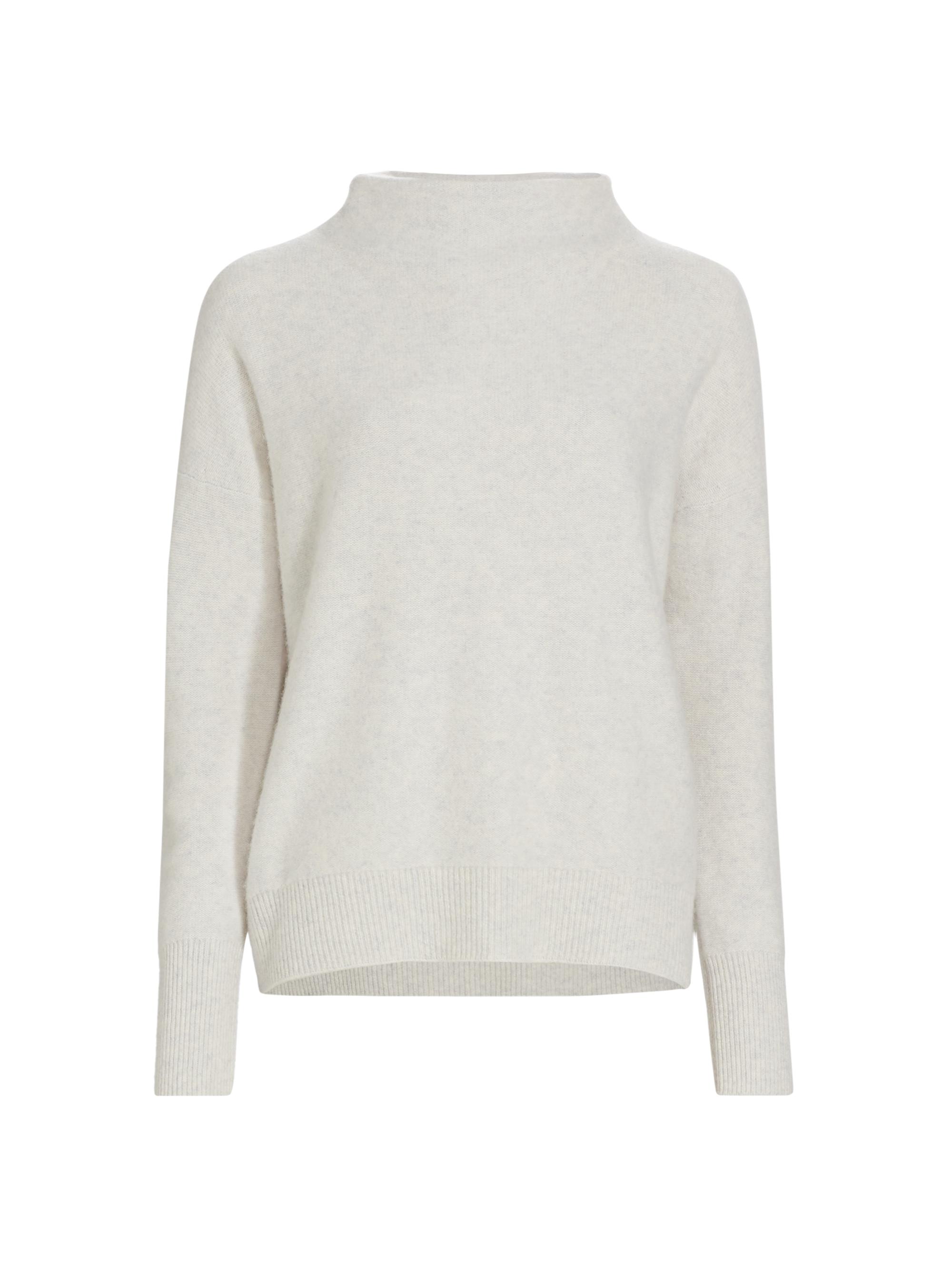 Vince Women's Funnelneck Cashmere Sweater - Platinum